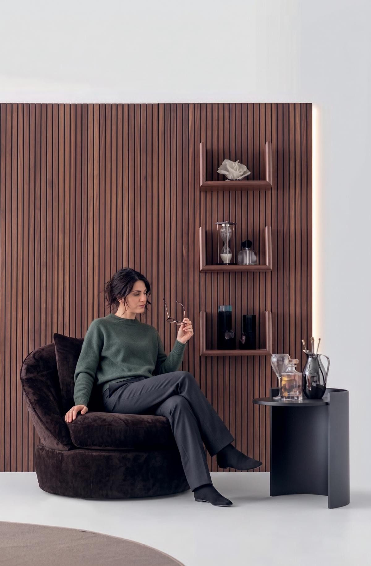 JVmoebel Beistelltisch Beistelltisch Modern Schwarz Elegant Couchtisch Tisch Wohnzimmer, Made in Europa