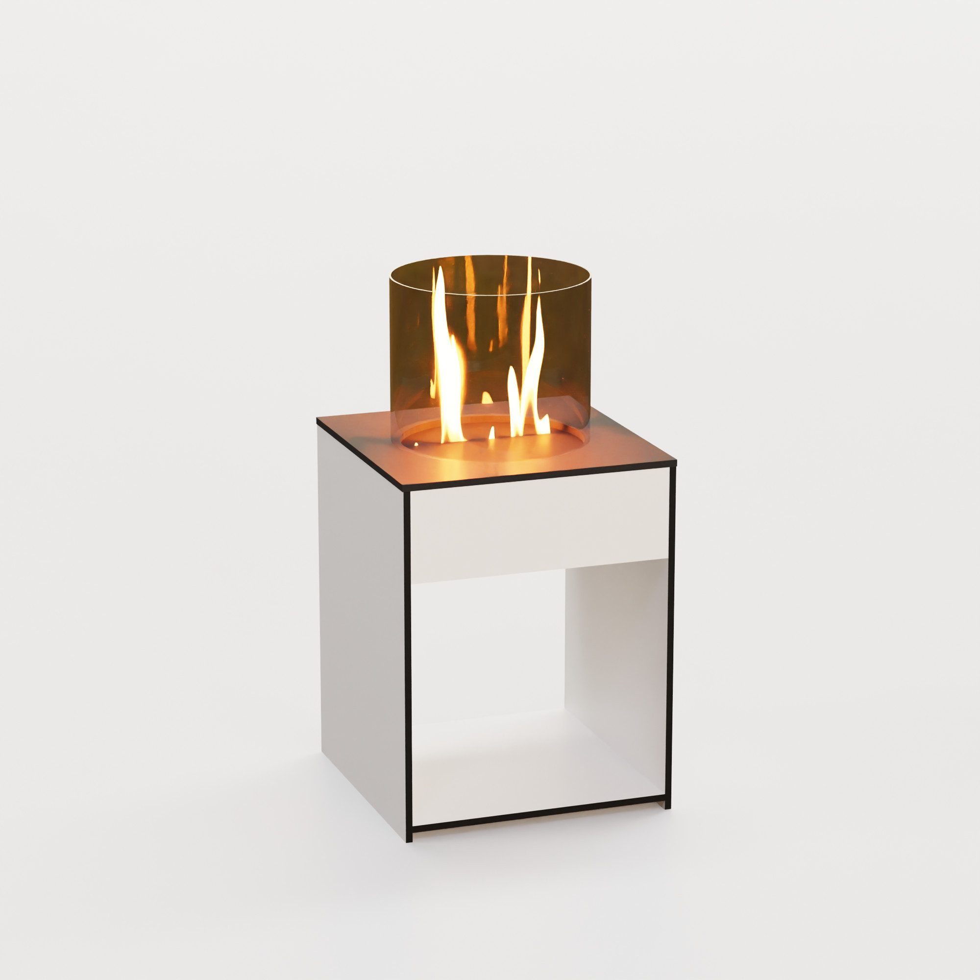 GLOW FIRE Echtfeuer-Dekokamin Emma Concept S Outdoor Ethanolkamin, echte Flamme mit Wohlfühlfaktor, TÜV geprüfter Sicherheitsbrenner