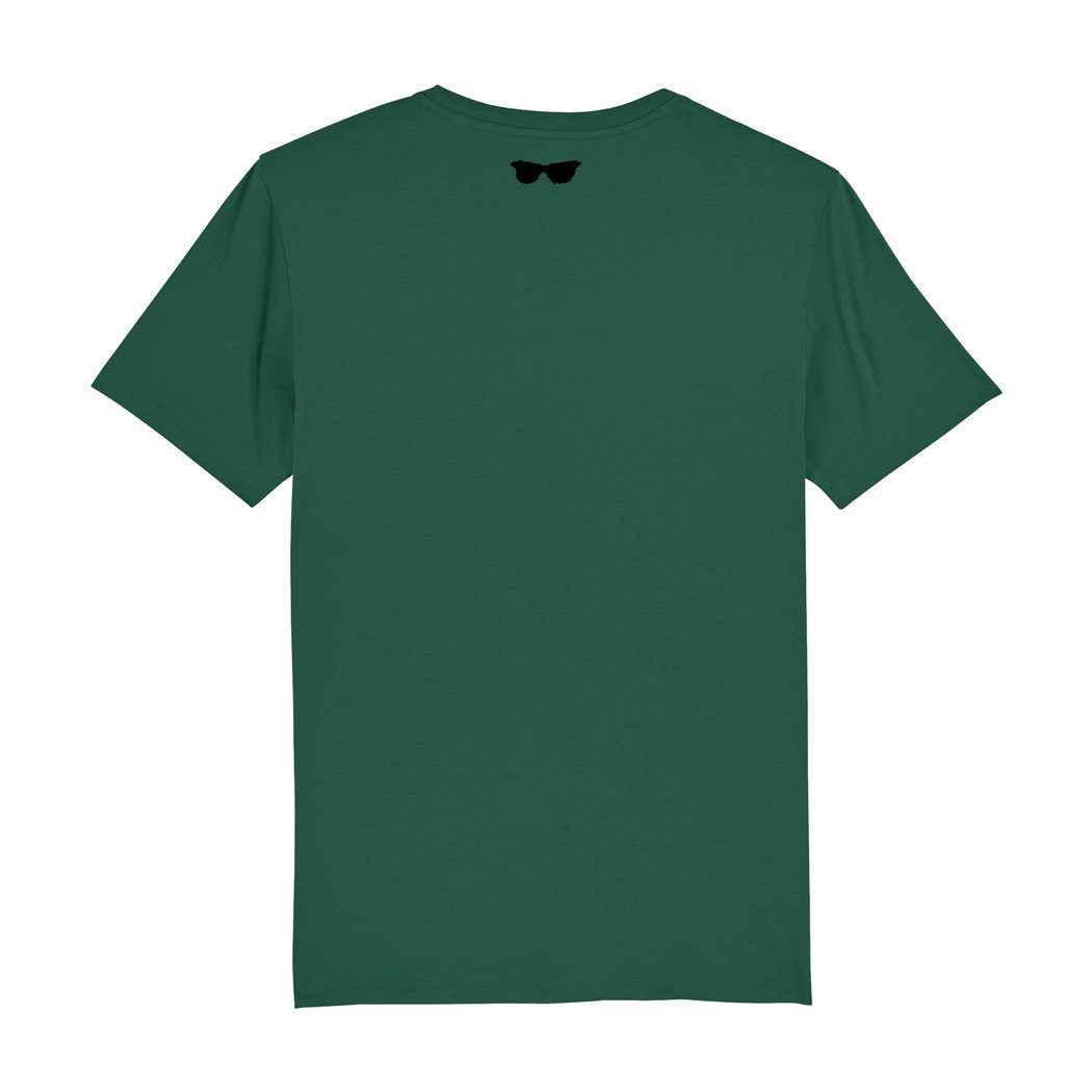 Print-Shirt HIPSTER karlskopf Basic Rundhalsshirt Softgruen