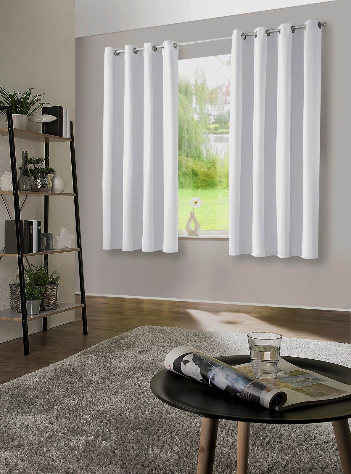 heimtexland Verdunkelungsvorhang Thermo Verdunkelungsgardinen Ösenschal Vor günstig online kaufen