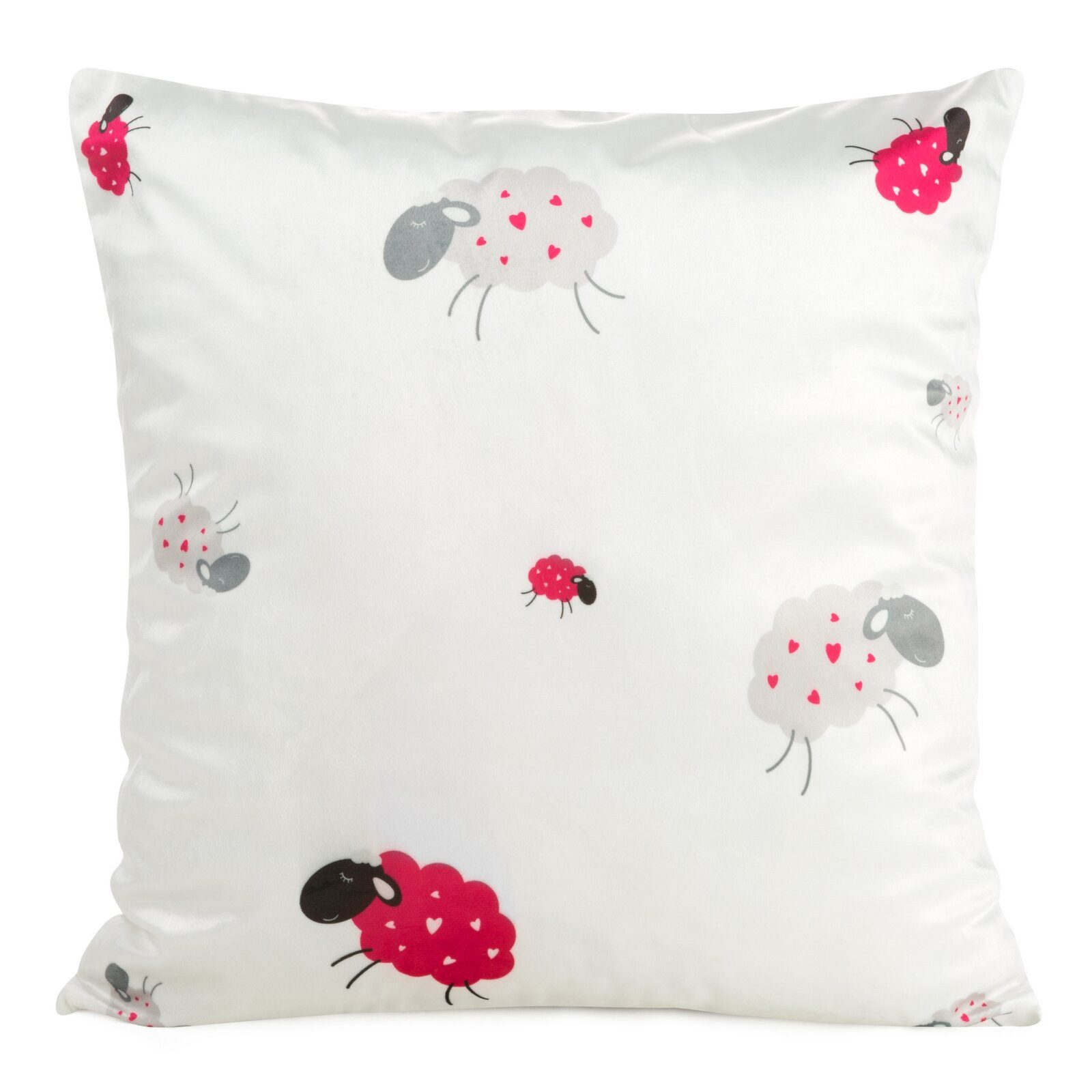 Design91 Kissenbezug KID, Samtkissen, 45x45 cm, Kinderzimmer, Kopfkissen, Tiere