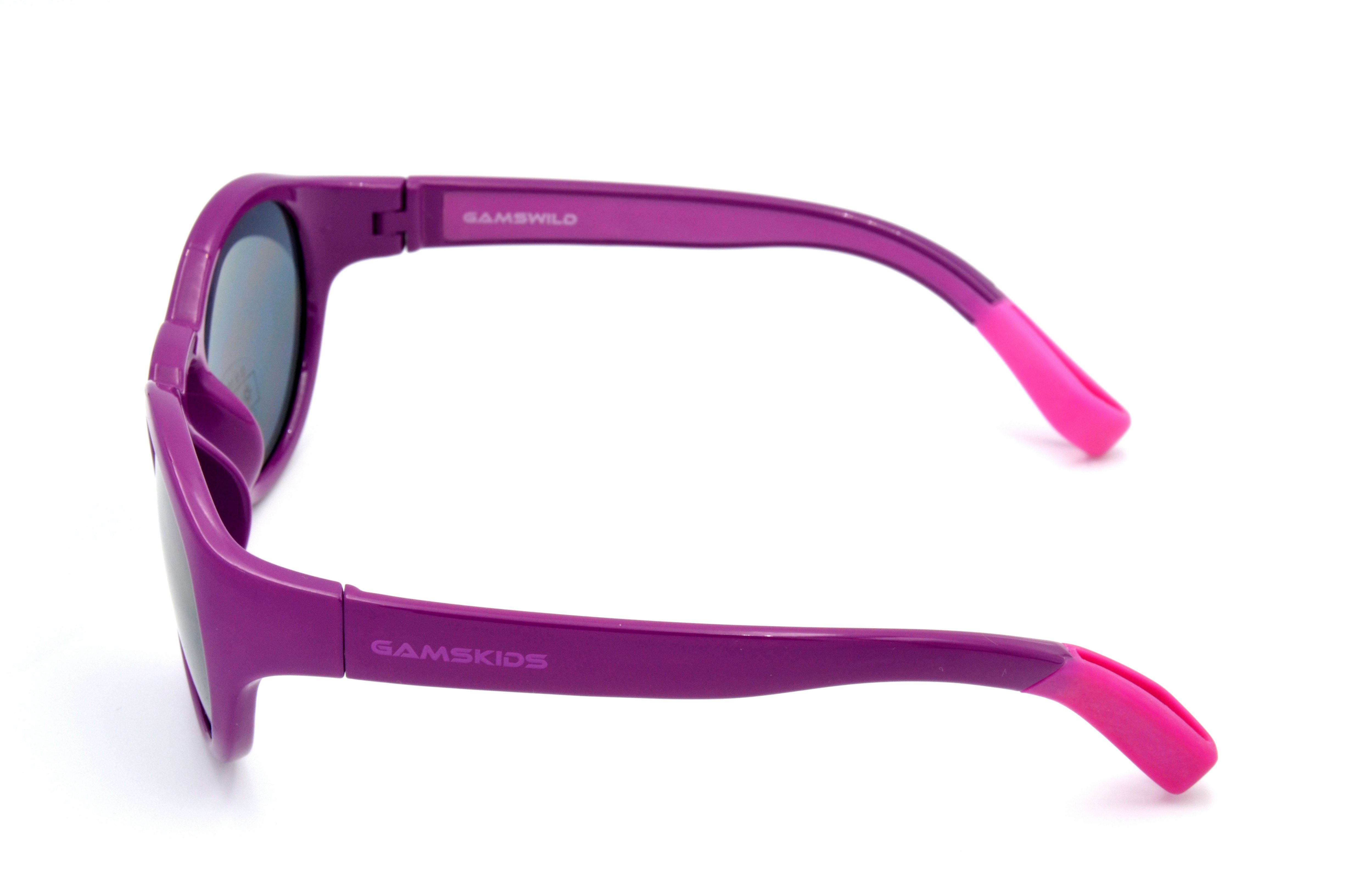 Gamswild Sonnenbrille UV400 GAMSKIDS Kinderbrille 5-10 Jahre Kleinkindbrille Mädchen Jungen kids Unisex Modell WK5417 in blau, grün, lila