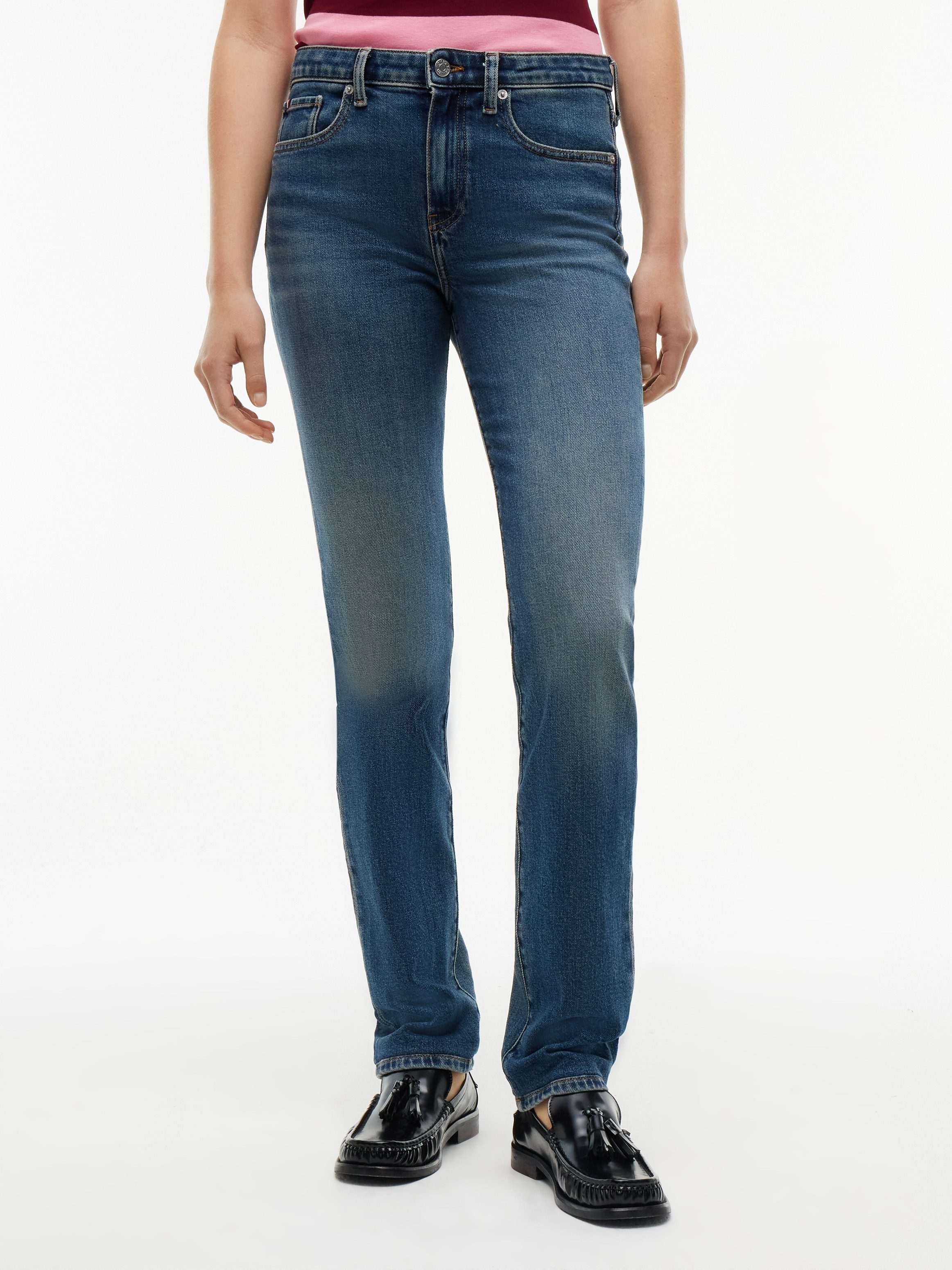 Tommy Hilfiger Slim-fit-Jeans HARLOW MID RISE SLIM ESSENTIAL Baumwollmischung, slim fit, mid waist