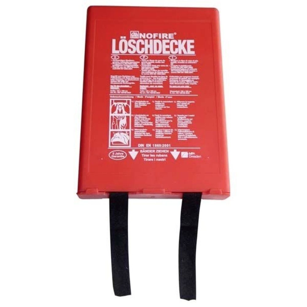 NoFire Löschdecke NOFIRE NO 120x180 Box NO 120x180 Box Löschdecke 1800 mm x 1200 mm, 120.00x180.00 cm
