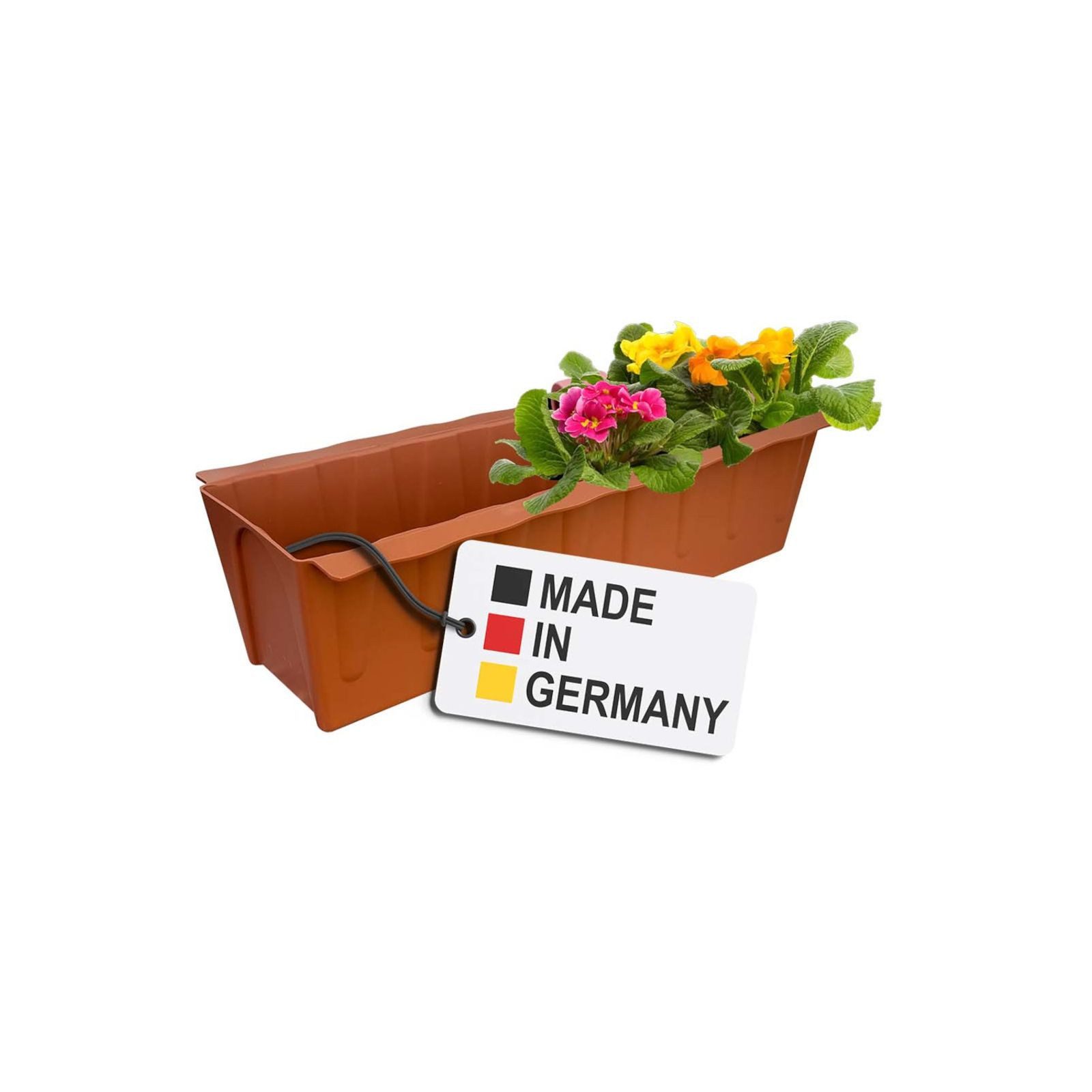 BURI Pflanzkübel Paletten Blumenkasten Terrakotta Pflanzkasten Europaletten Blumentopf