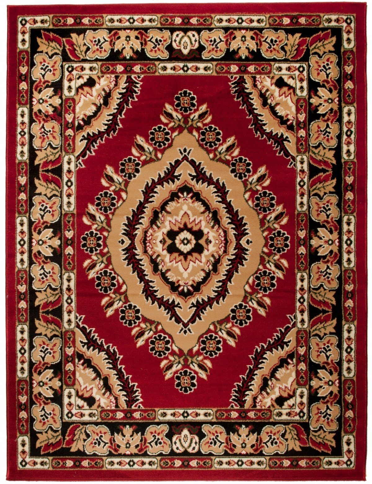 Vintage / cm, Farbecht, 4493A-RED Orientalisch x Kurzflor Orientteppich Rot, geeignet, Wohnzimmerteppich Rot Pflegeleicht Fußbodenheizung, Mazovia, Teppich 100 Allergiker 60