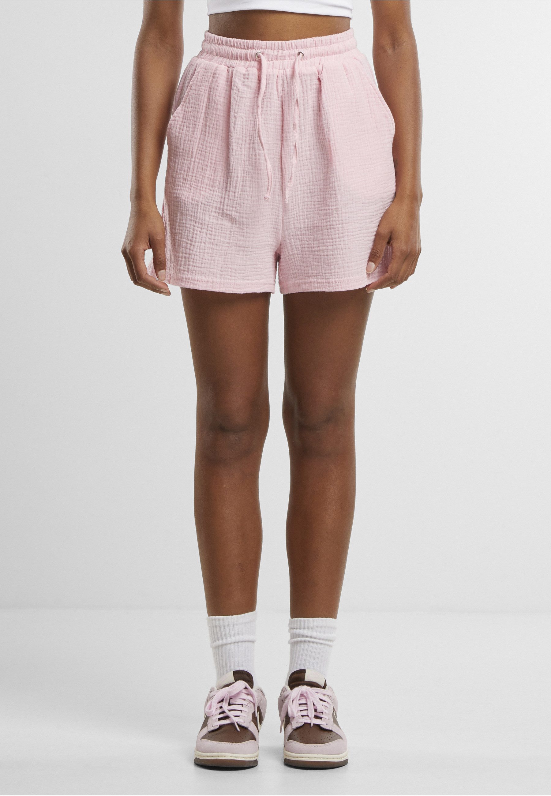 URBAN CLASSICS Sweatshorts Urban Classics Ladies Musselin Shorts (1-tlg)