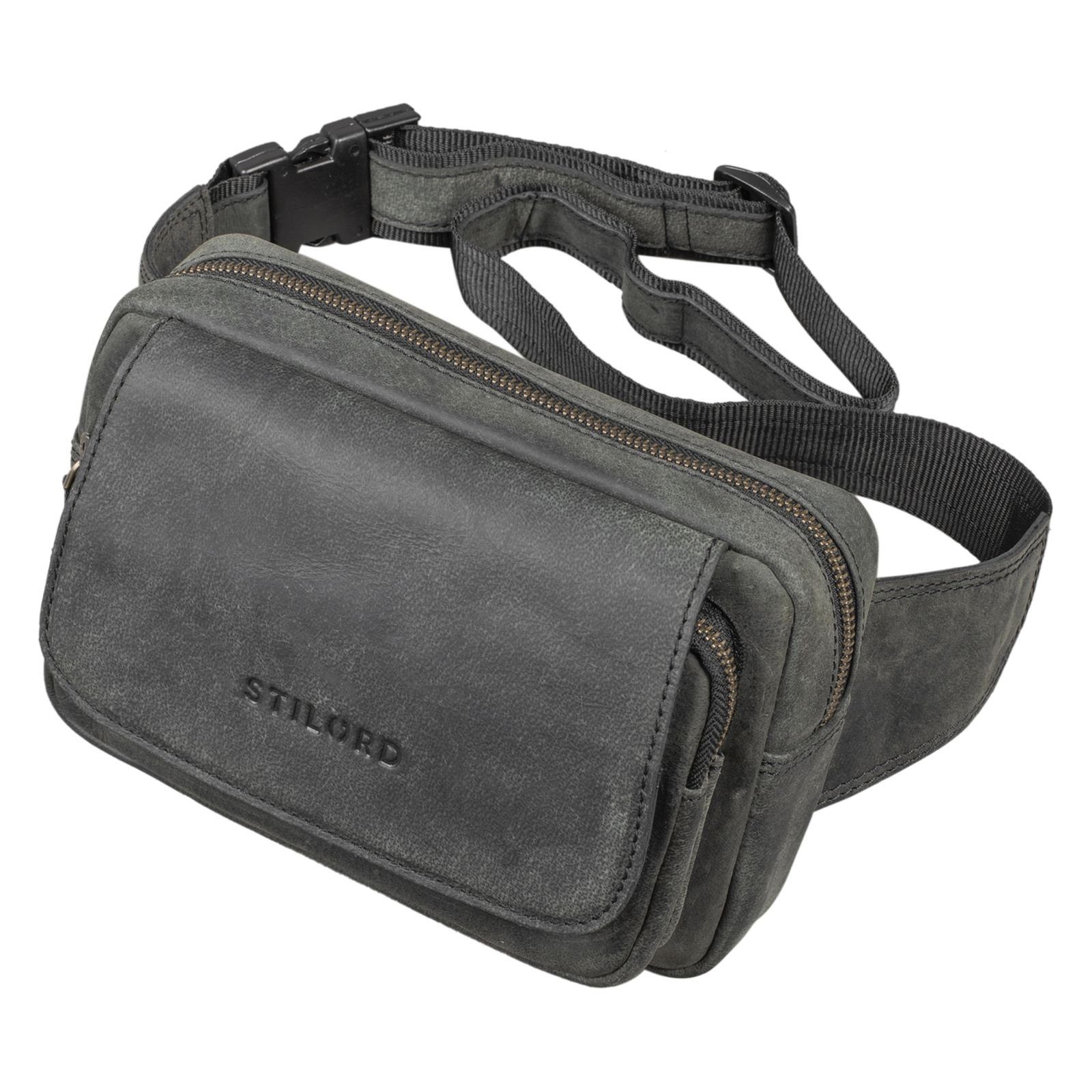 STILORD Bauchtasche "Boston" Gürteltasche Leder Vintage