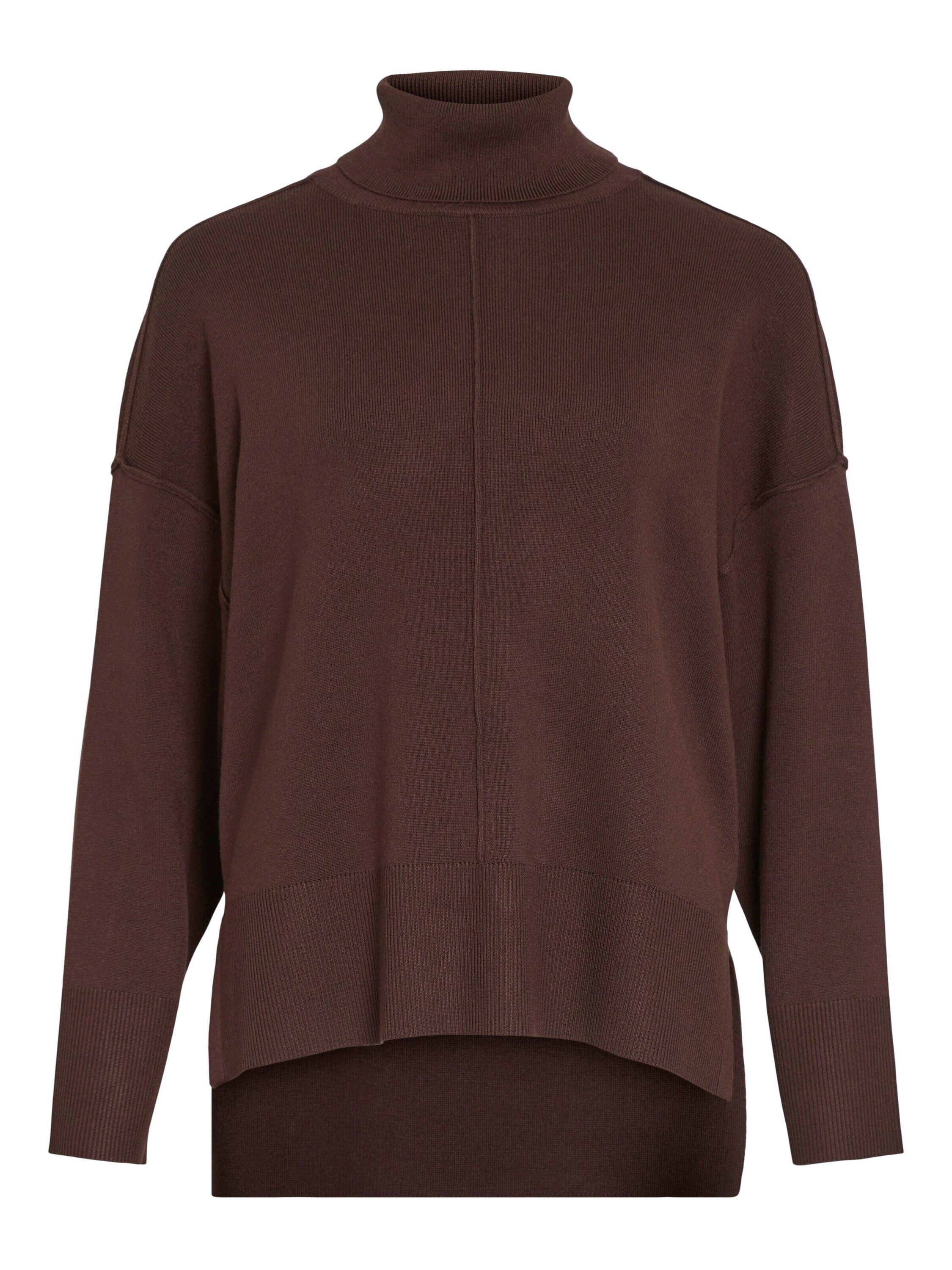 VILA - VILEOA L/S HIGH NECK TOP - NOOS - 14066134 - Glacier Gray