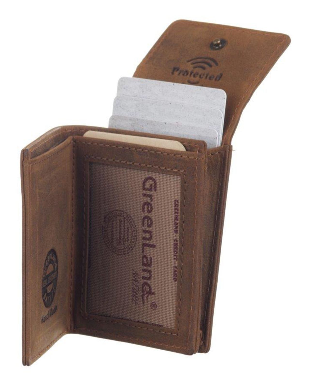GreenLand Nature Geldbörse Card Wallet RFID, mit RFID-Blocker Schutz