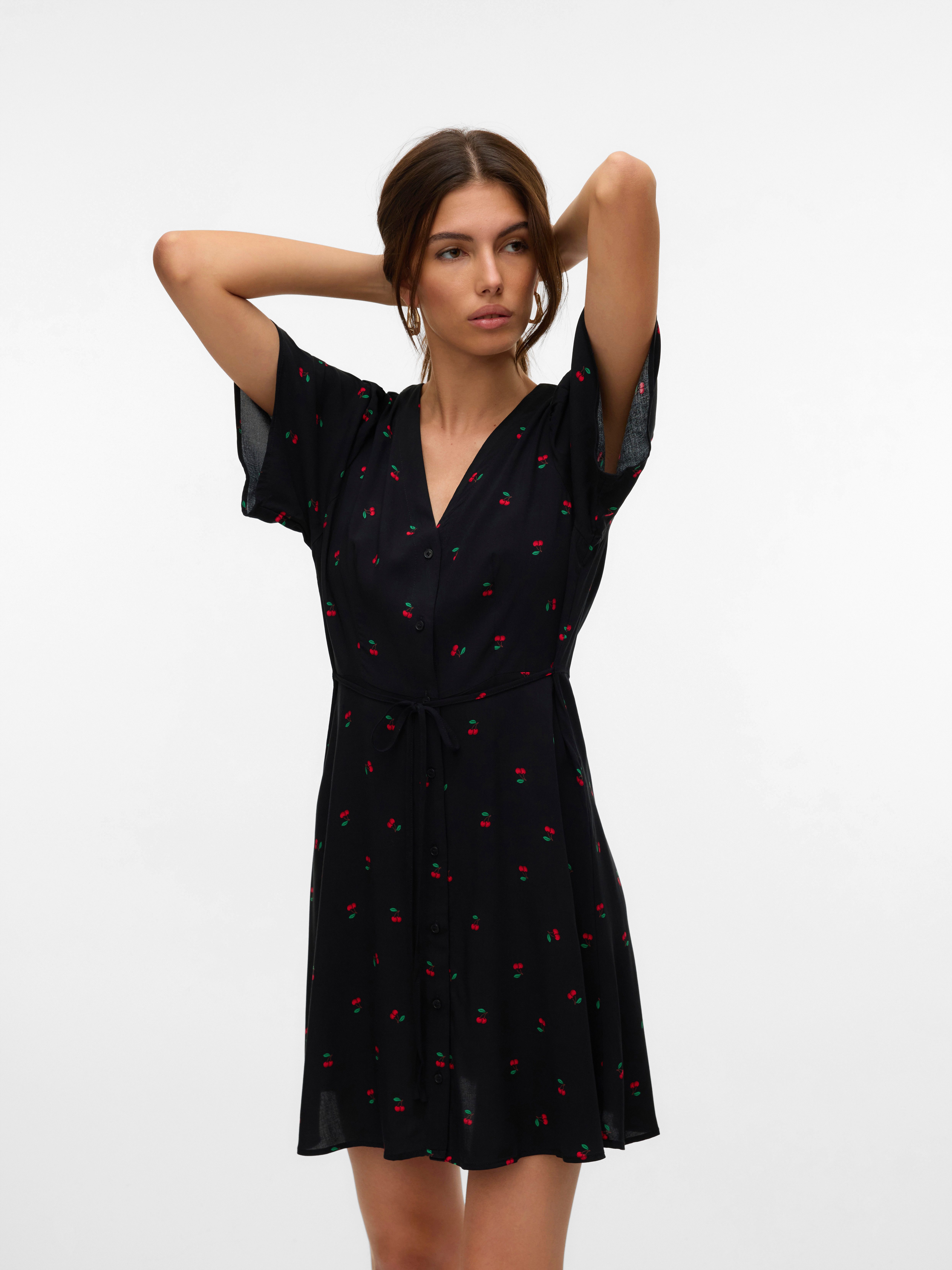 Vero Moda Minikleid VMALBA SS SHORT DRESS WVN NOOS Viskose, regular fit günstig online kaufen