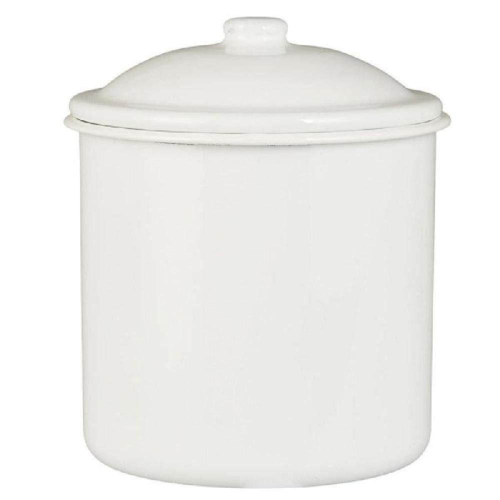 Ib Laursen Kochlöffelhalter Ib Laursen Vorratsdose Emaille Weiß (15cm) günstig online kaufen