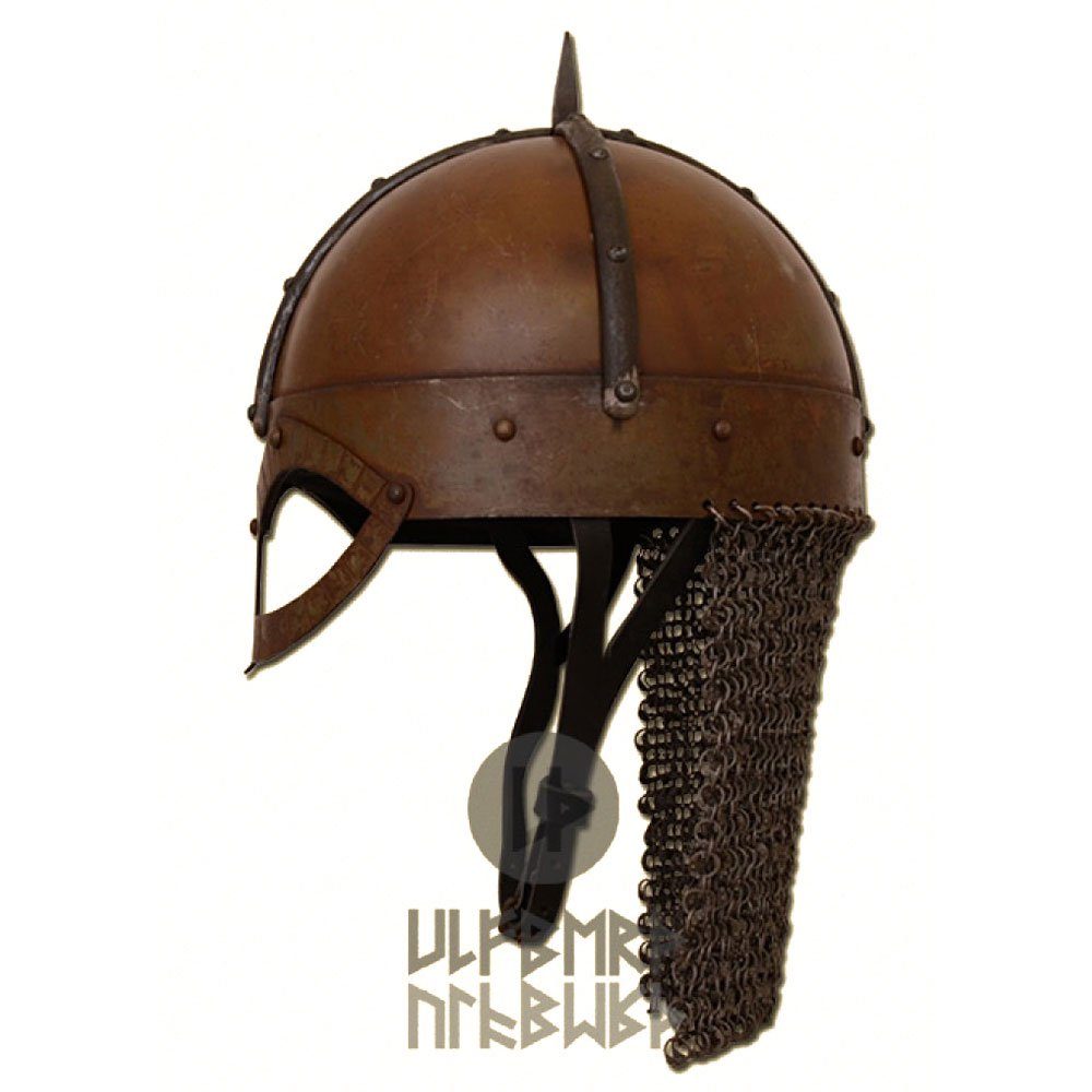 Battle Merchant Ritter-Kostüm Der Gjermundbu Helm mit vernieteter Brünne 2 mm - schaukampftauglich