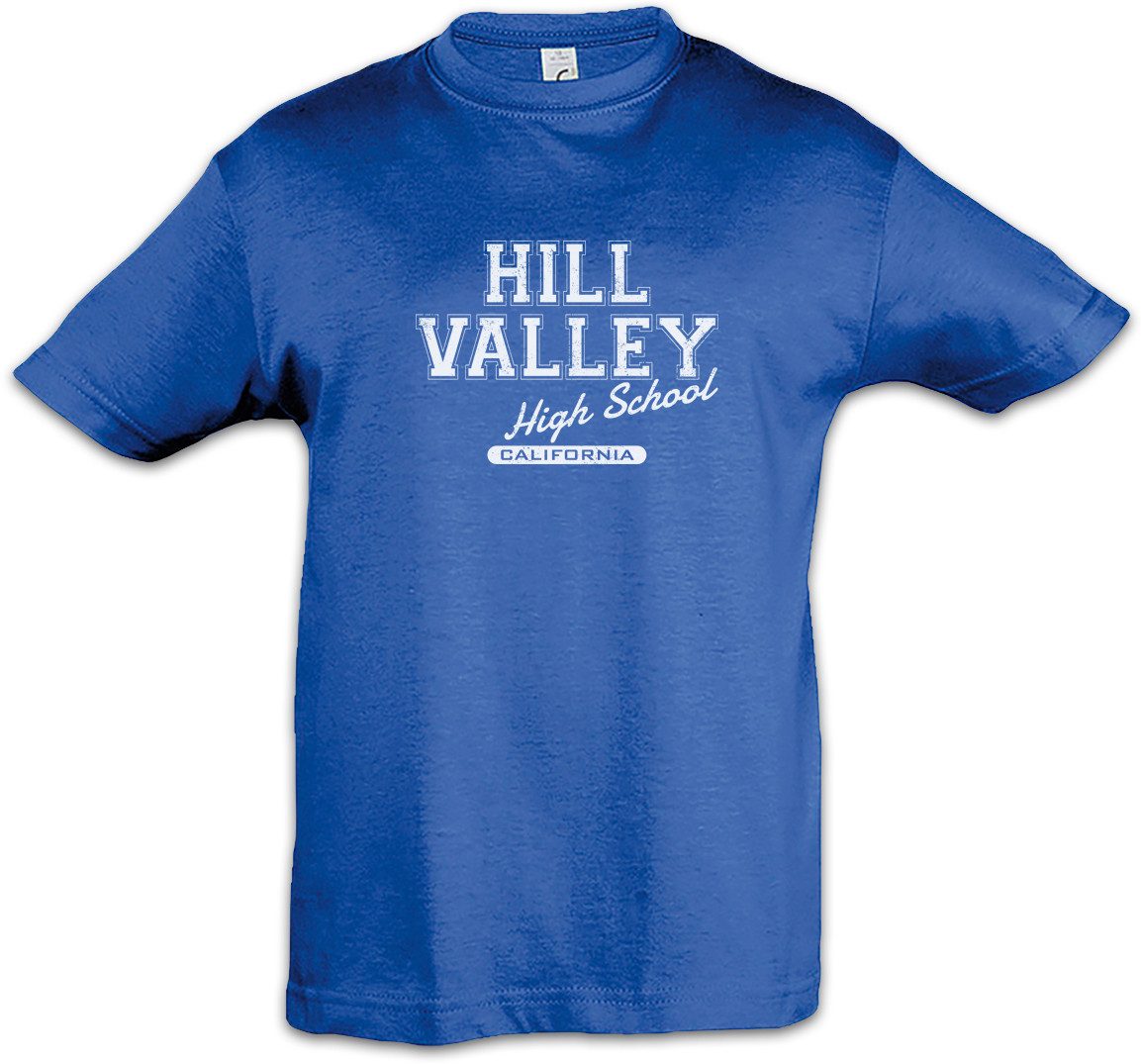 Print-Shirt Hill Valley High School II Kinder T-Shirt Back To The Zurück In Die