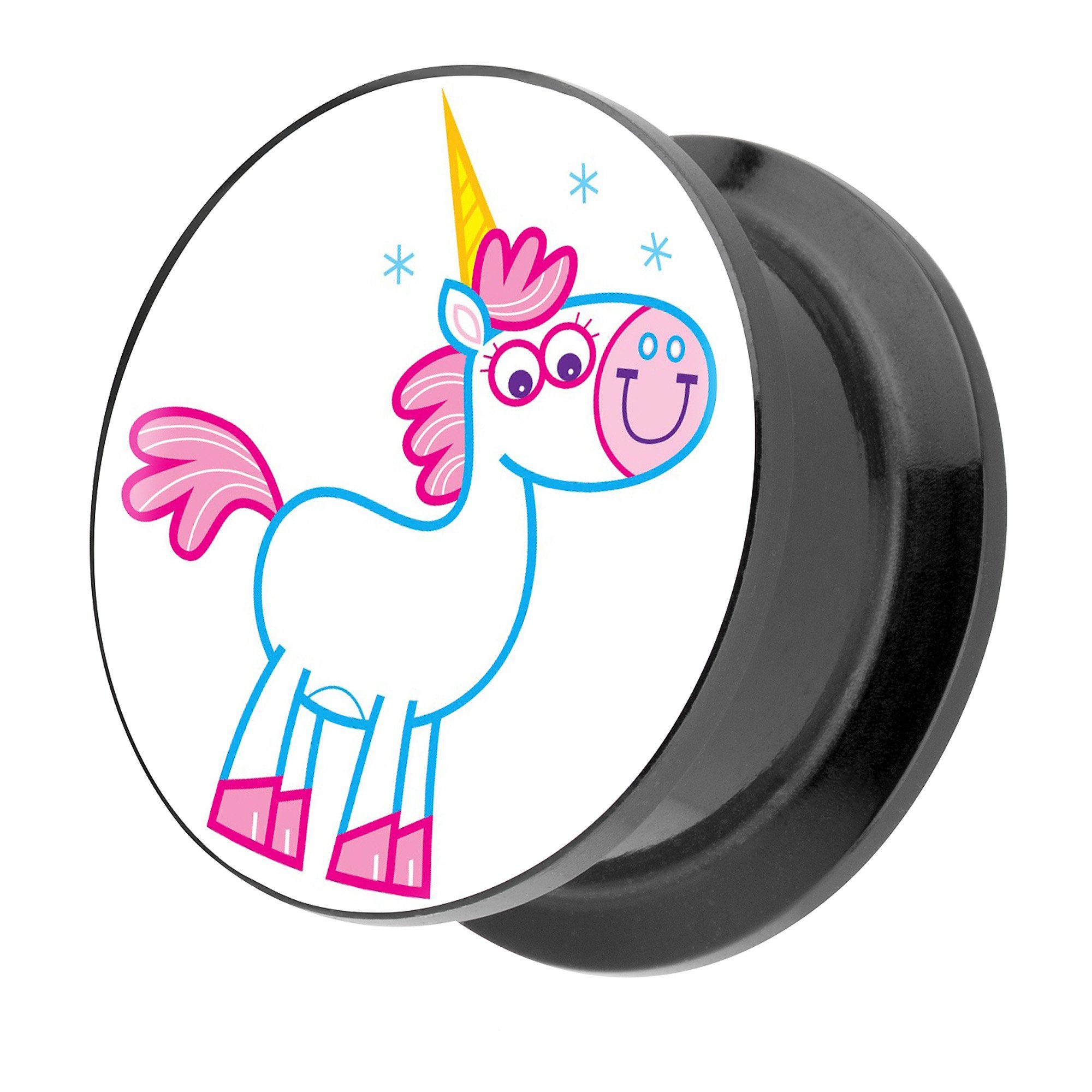 Plug Piercing Schraubverschluß Einhorn Zauberhorn