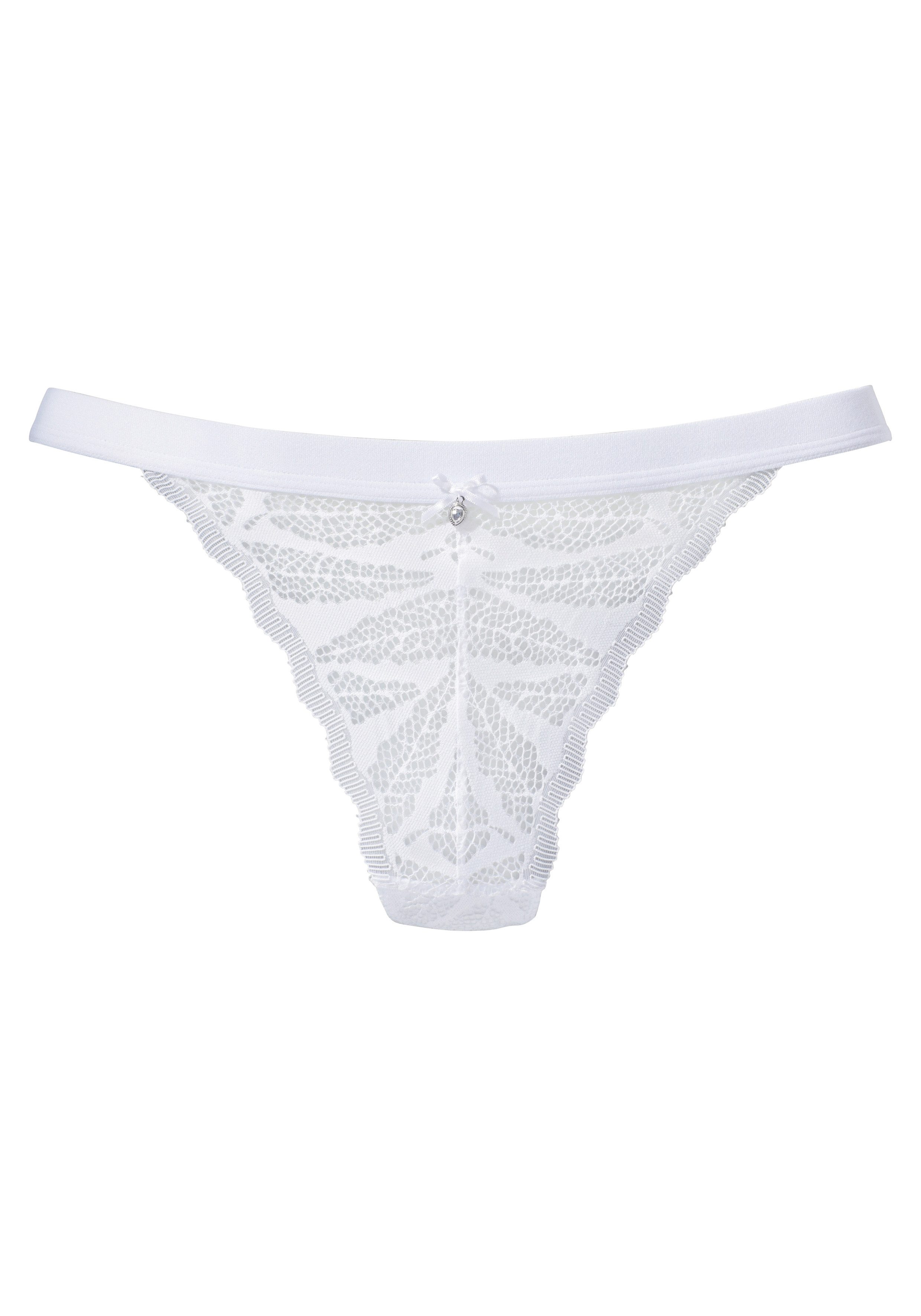 Vivance String aus offener, elastischer Jacquardspitze