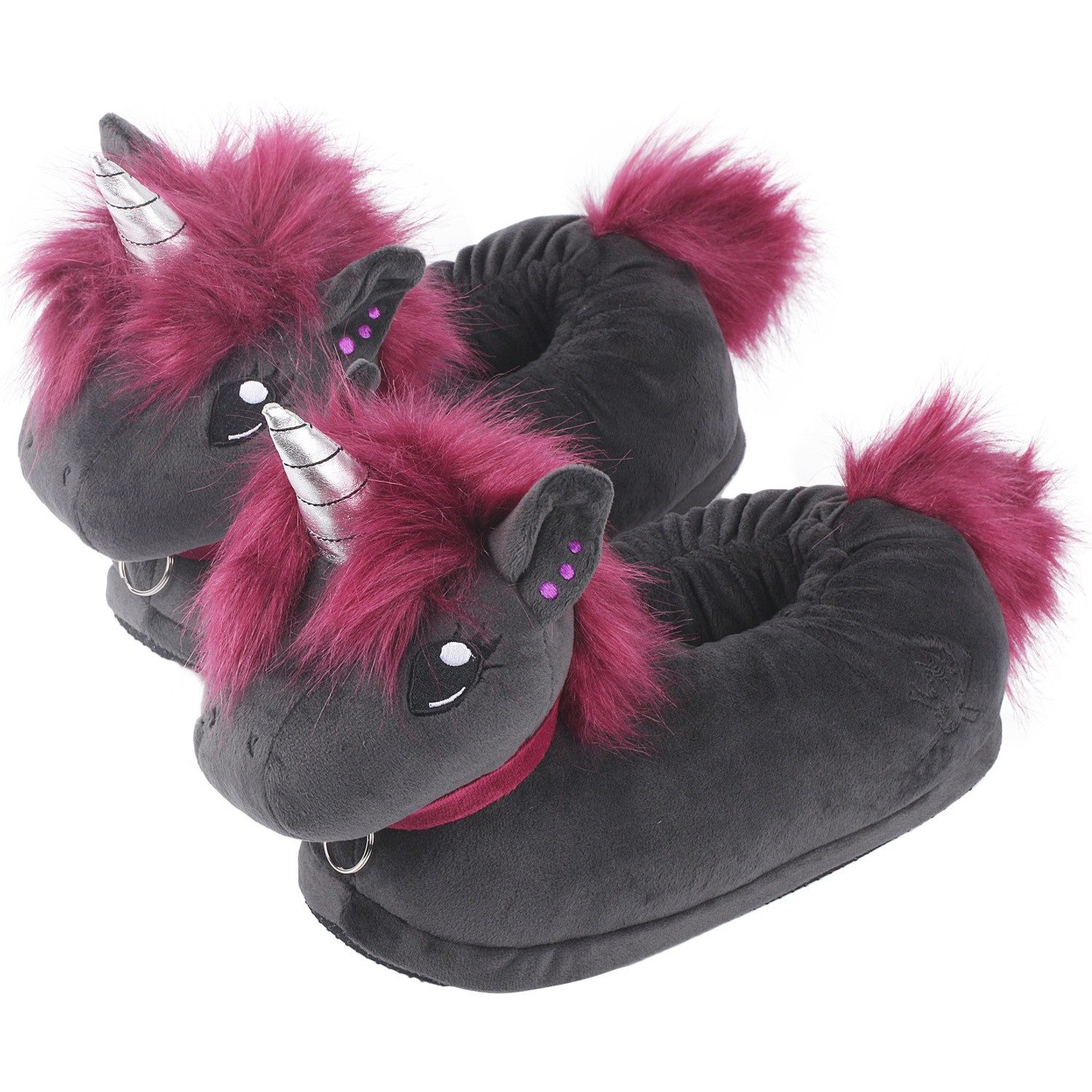 Corimori Tier Pantoffeln für Kinder Einheitsgröße 25-33,5 Plüsch Домашняя обувь (Packung) EU Einheitsgröße 25-33,5 Ruby das Einhorn für Kinder, Jungen, Mädchen