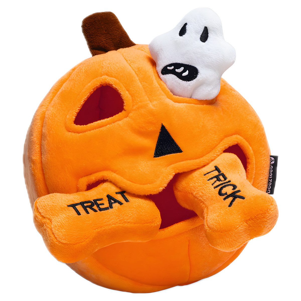 Beeztees Tierkuscheltier Hundespielzeug Halloween Hide 'n' Seek Kürbis