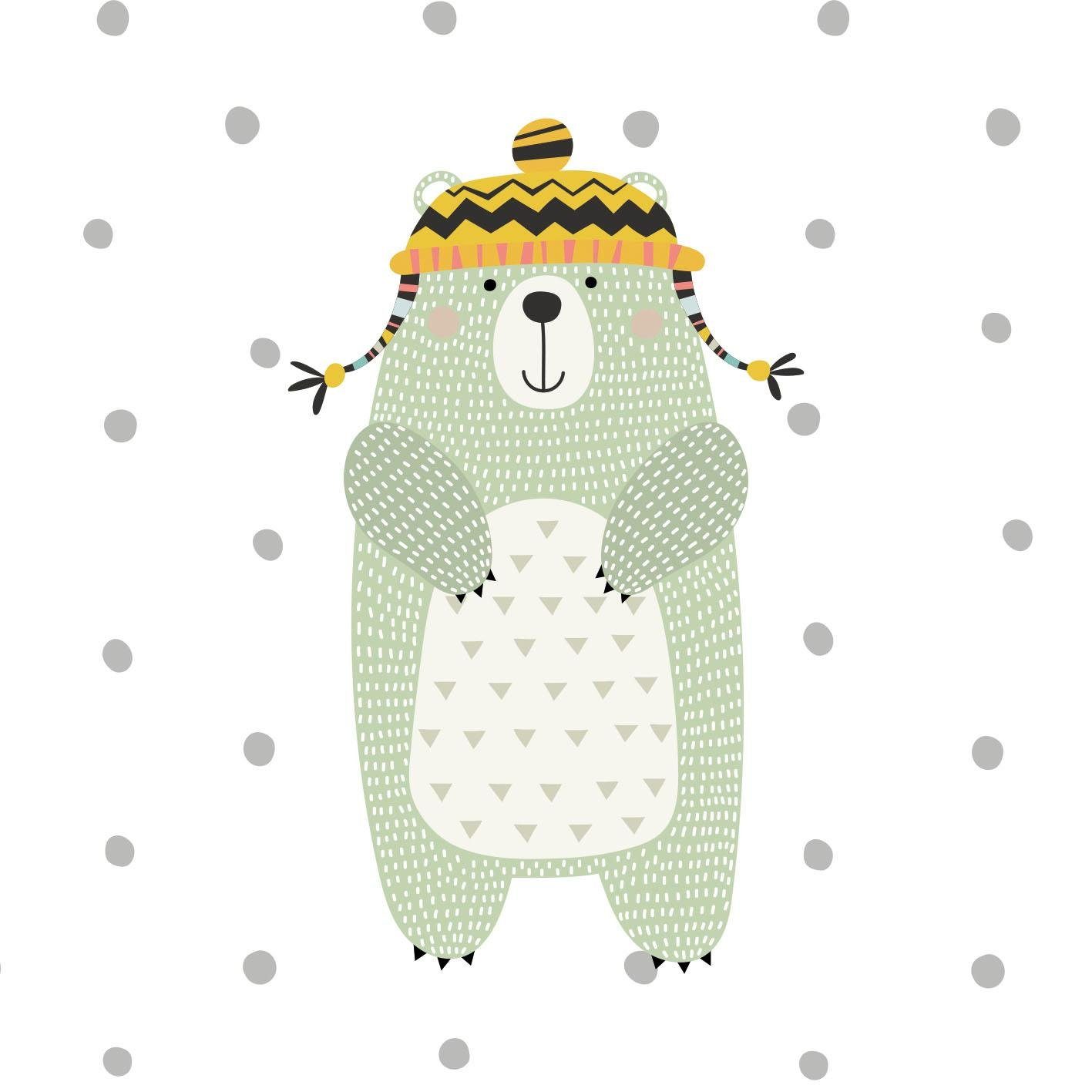 queence Dekokissen Bär, Kissenhülle ohne Füllung, 1 Stück