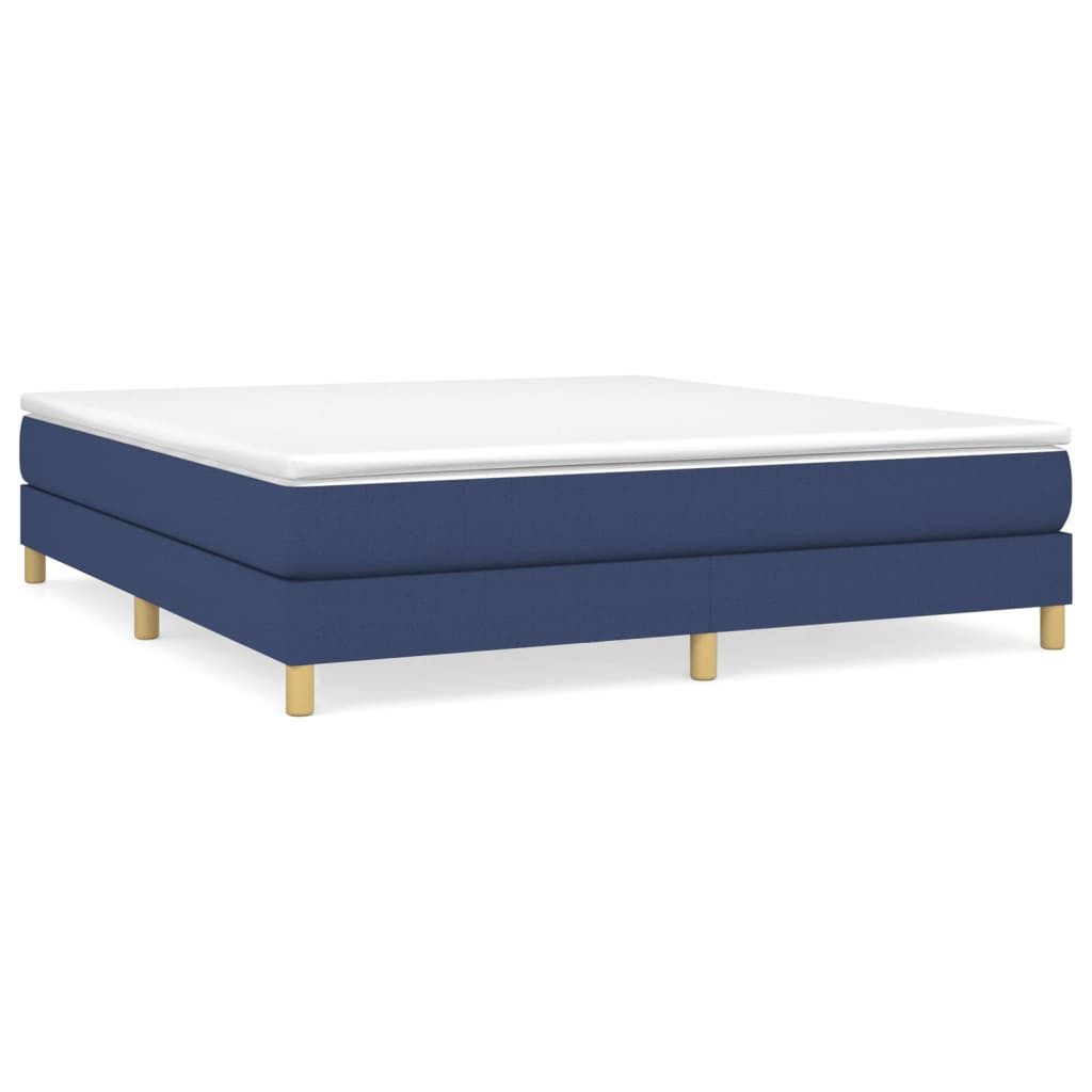 vidaXL Boxspringbett mit Matratze Blau 180x200 cm Stoff1396297 günstig online kaufen