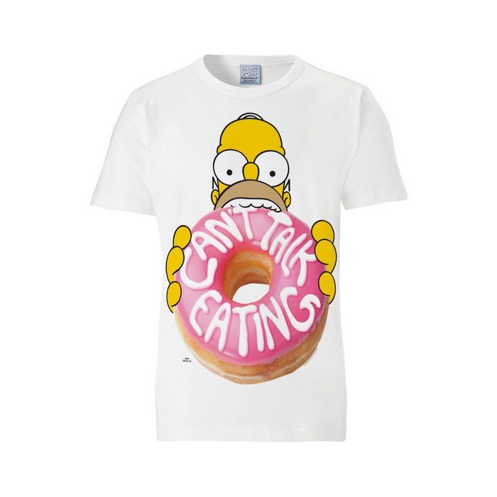 LOGOSHIRT T-Shirt Homer Simpson mit lustigem Frontdruck