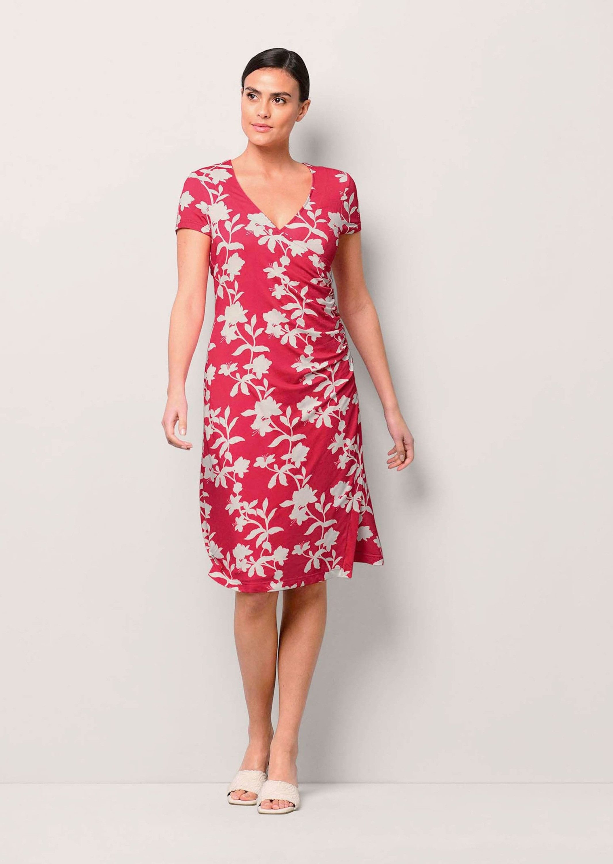 Alba Moda Jerseykleid Jerseykleid mit Raffung günstig online kaufen