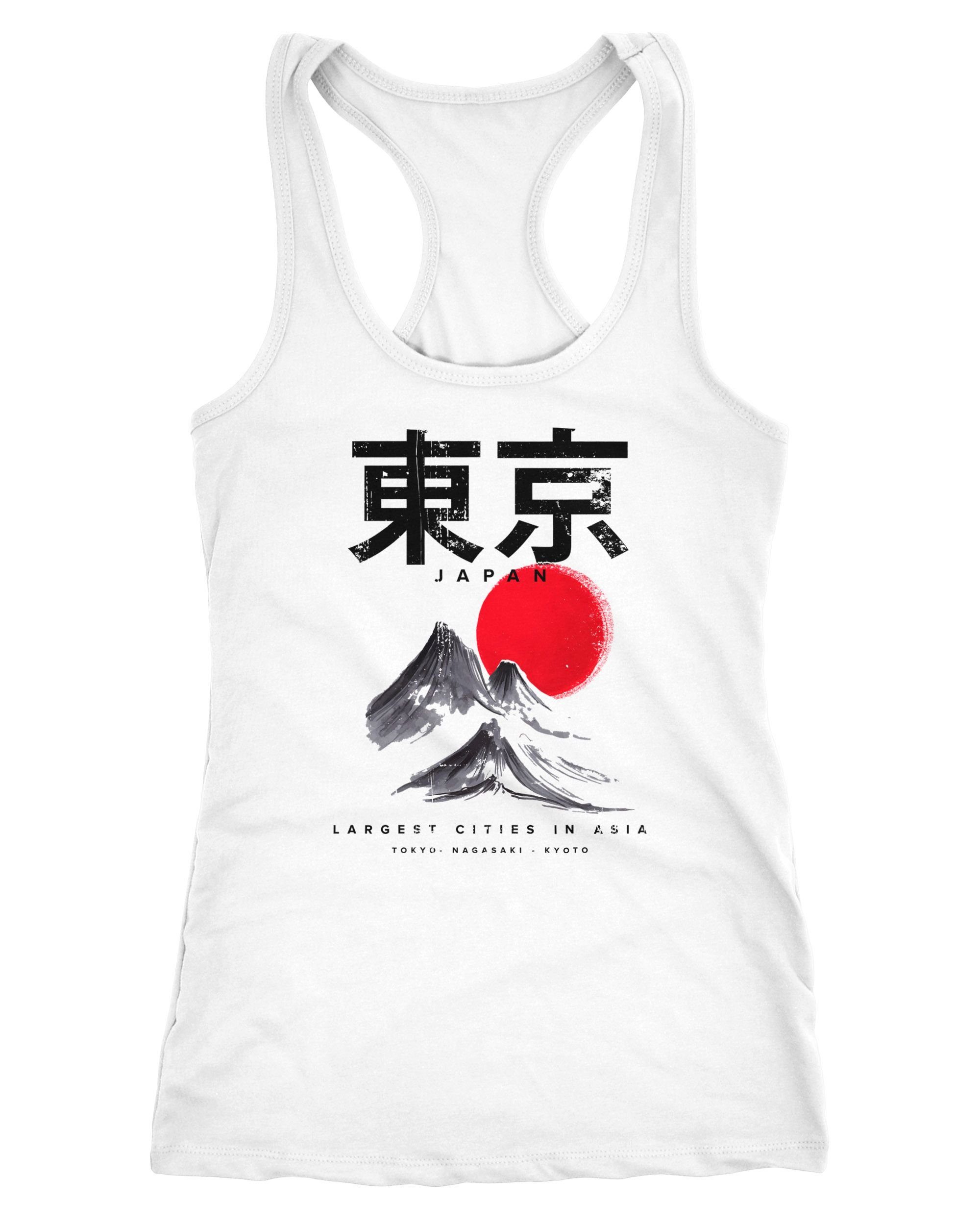 Tanktop Damen Tank-Top Tokyo Asia Berge Racerback Neverless®