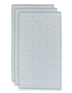 PiP Studio Handtuch Tile Pip Light Blue 55X100 Set A 3 Hellblau 100% Cotton, terry, 5, Baumwolle (1-St)