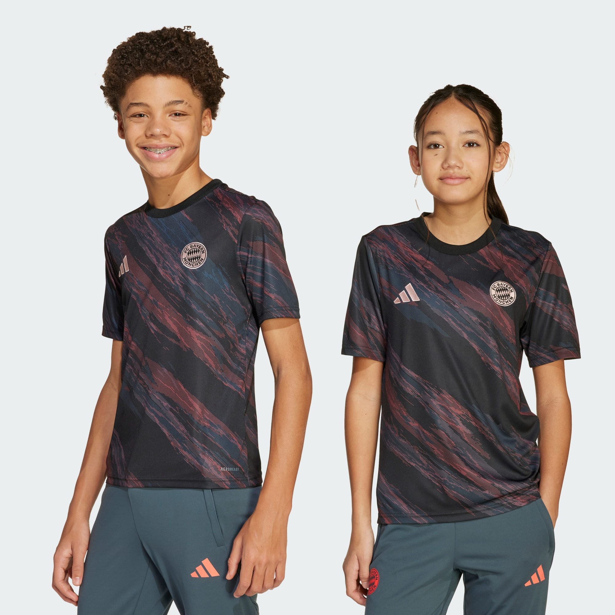 adidas Performance Fußballtrikot FC BAYERN MÜNCHEN 25/26 KIDS PRE-MATCH SHIRT