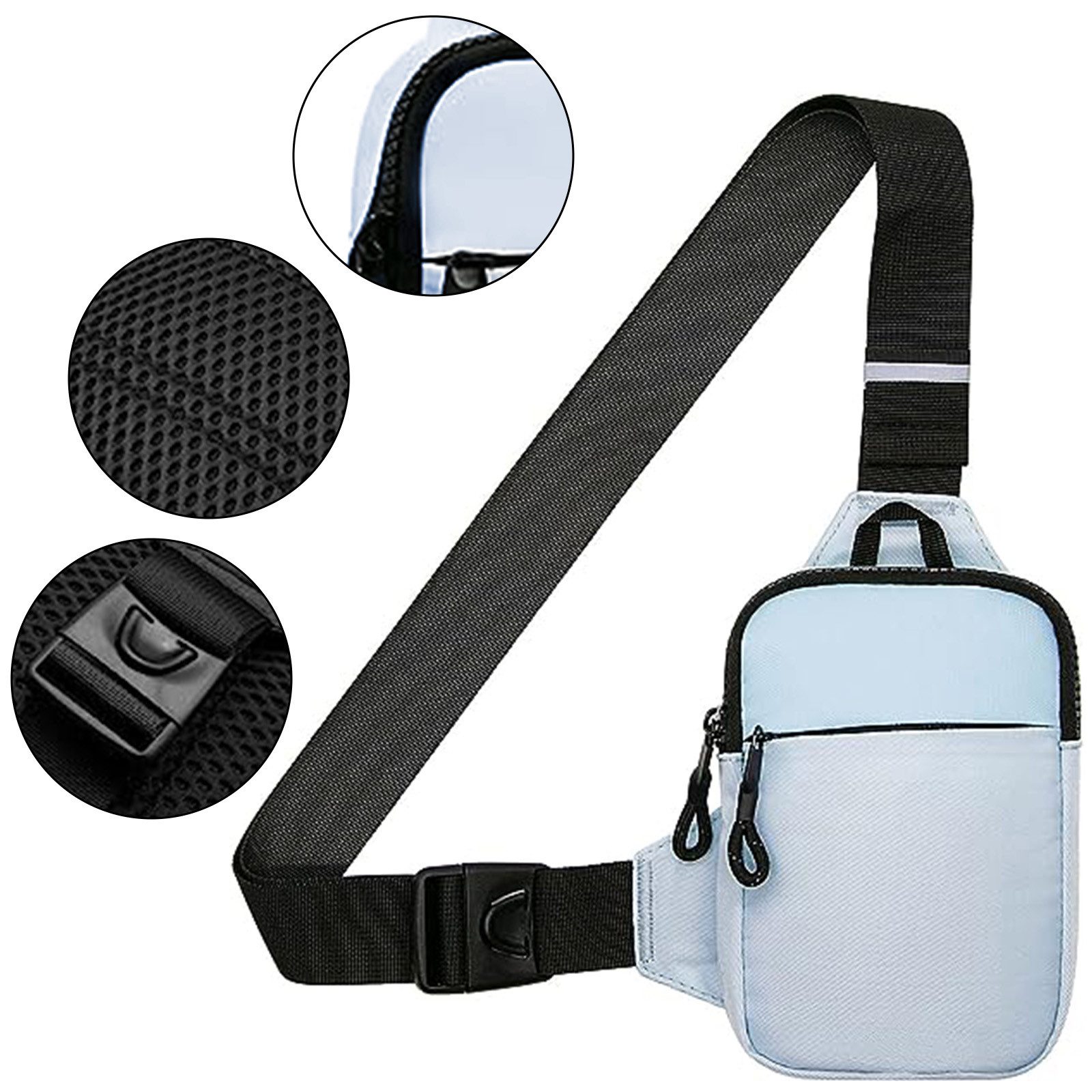 REDOM Schultertasche Brusttasche Sling Schulter Rucksack günstig online kaufen