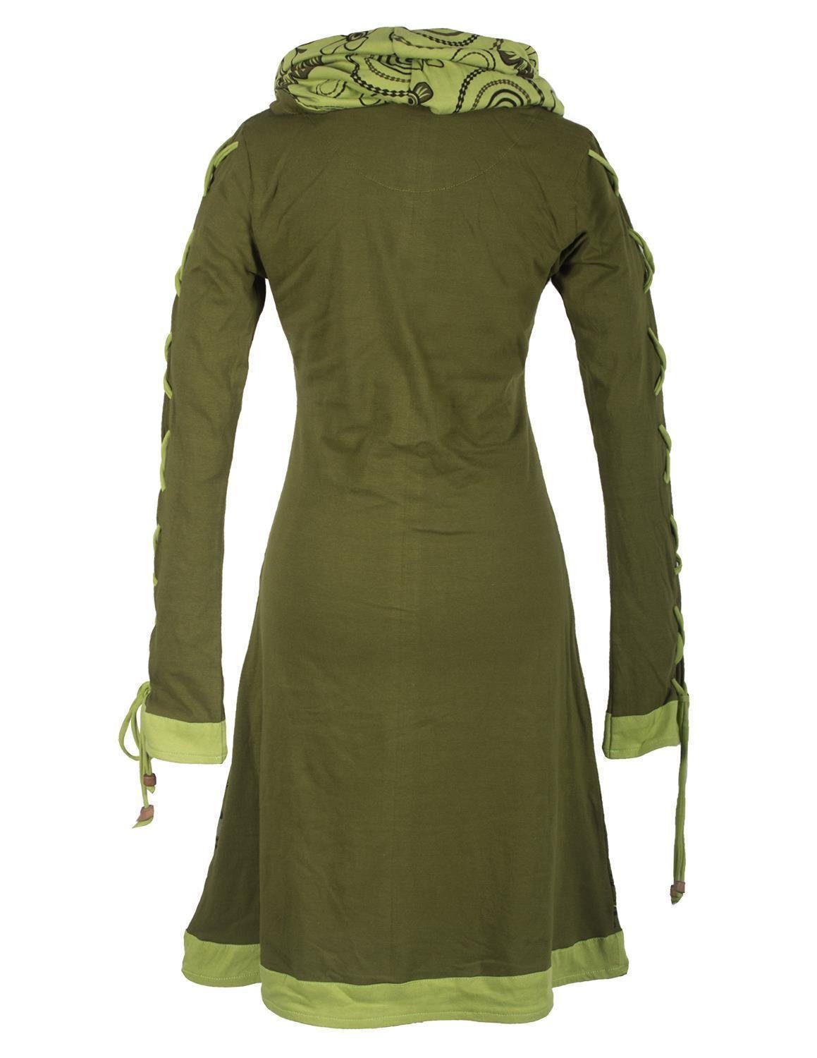 Vishes Midikleid Bedrucktes Blumen Kleid mit günstig online kaufen