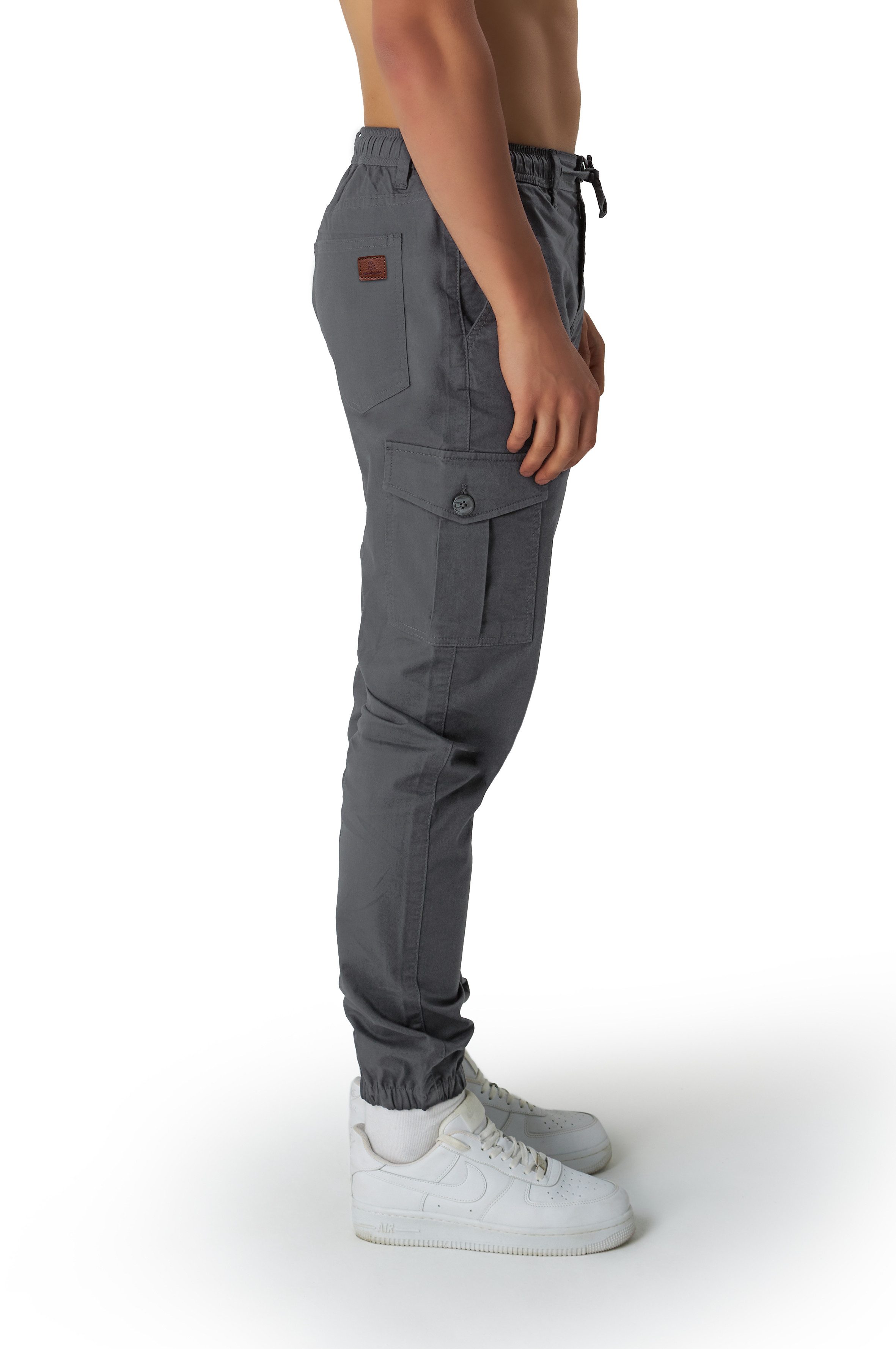 Smith & Solo Cargohose Herren, Hose Lang Chino mit Kordelzug
