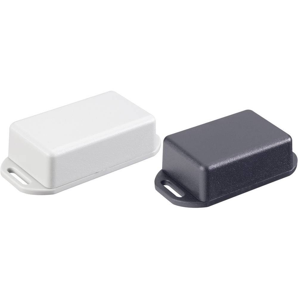 Hammond Electronics Montagedose Kunststoff-Euro-Gehäuse 1551PFLGY, (mit Befestigungsflansch)