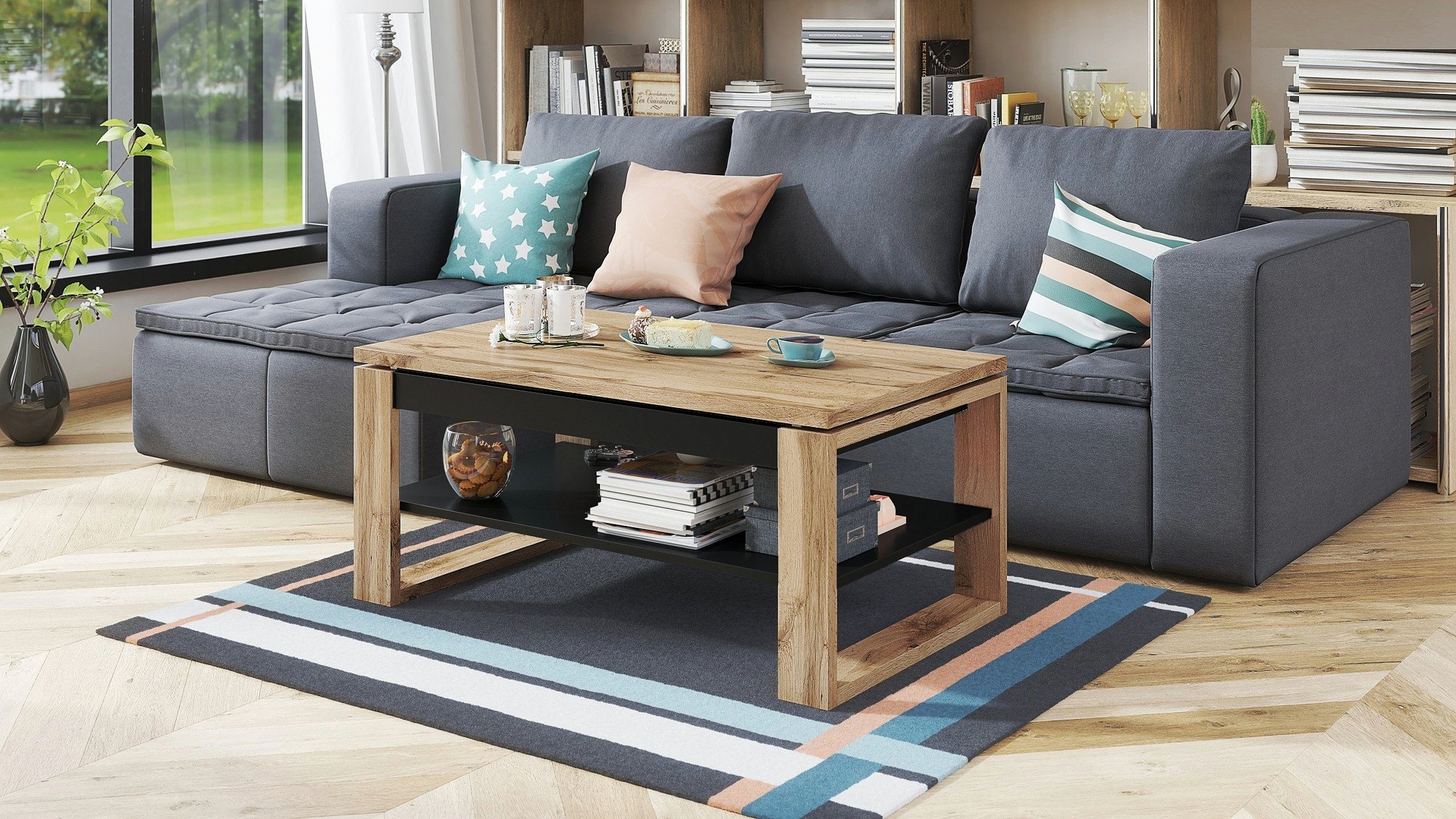 designimpex Couchtisch Design Multifunktionstisch Nuo Arbeitstisch günstig online kaufen