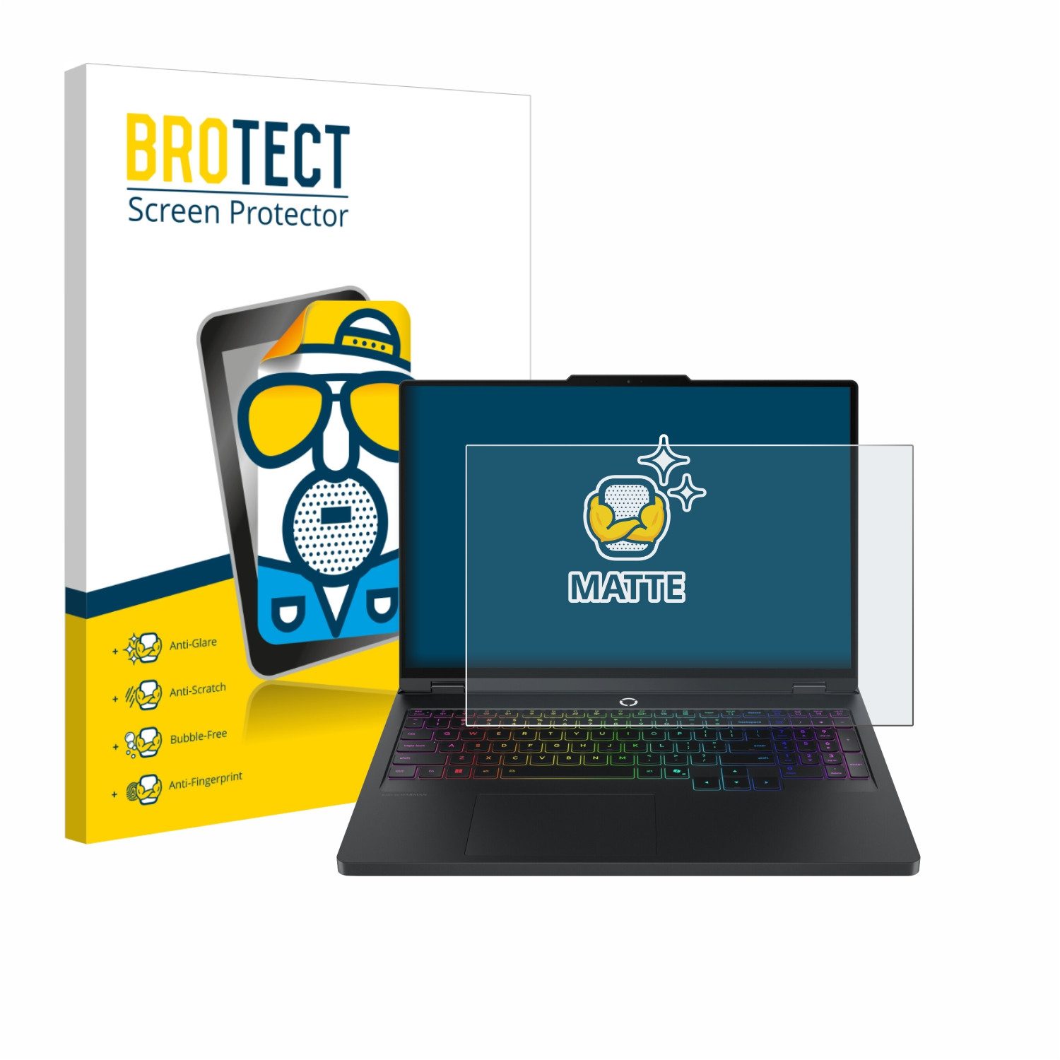 BROTECT Displayschutzfolie Schutzfolie für Lenovo Legion Pro 5 Gen 10 16", Displayschutz Schutz Folie Matt Entspiegelungsfolie