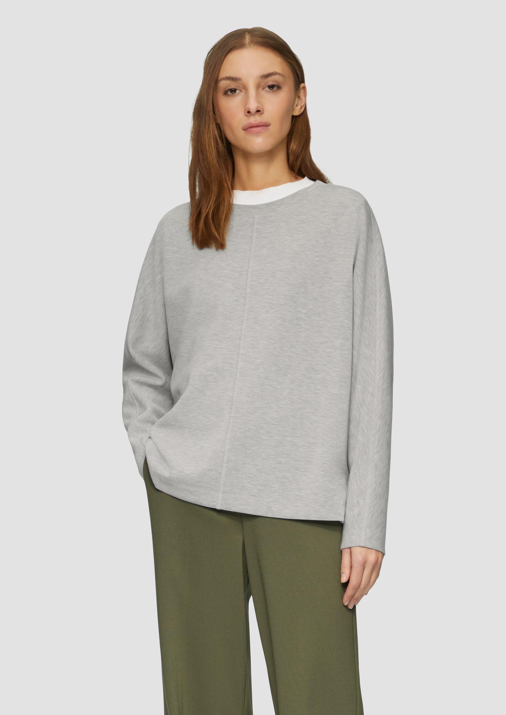 s.Oliver Sweatshirt Sweatshirt Sweatshirt aus Scuba günstig online kaufen