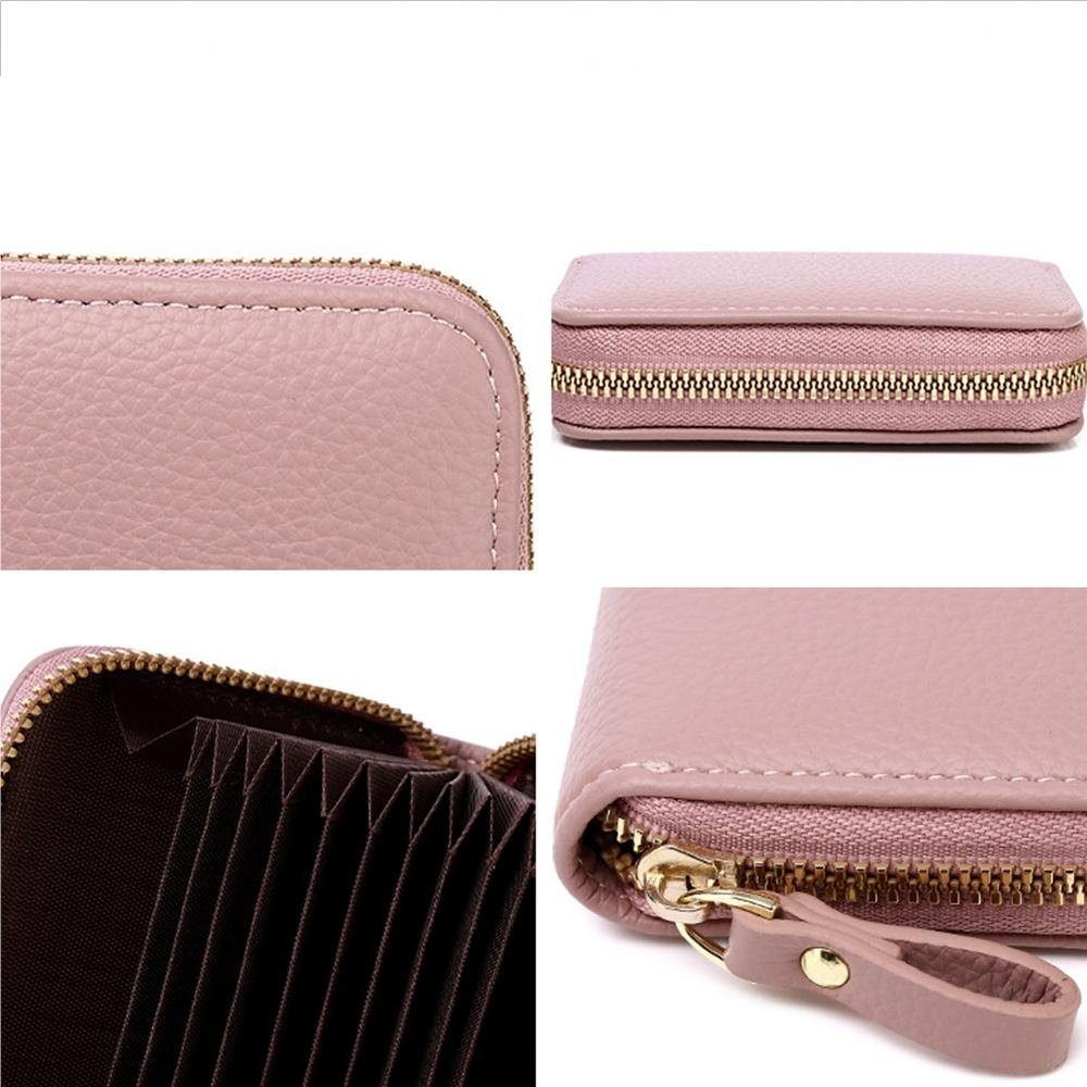 VIVIHEYDAY Mini Geldbörse Geldbörsen, Leder Geldbörse (Smart wallet mit RFID-Schutz (Men's Wallet, Mini Portemonnaie Herren,Geldbörse mit Münzfach, Slim Portmonnaie Clip, Kreditkartenetui Herren Damen mit Geldbeutel, Kartenetui Herren Damen), Kreditkartenetui Smart Wallet mit Kartenetui + Münzfach Portmonee