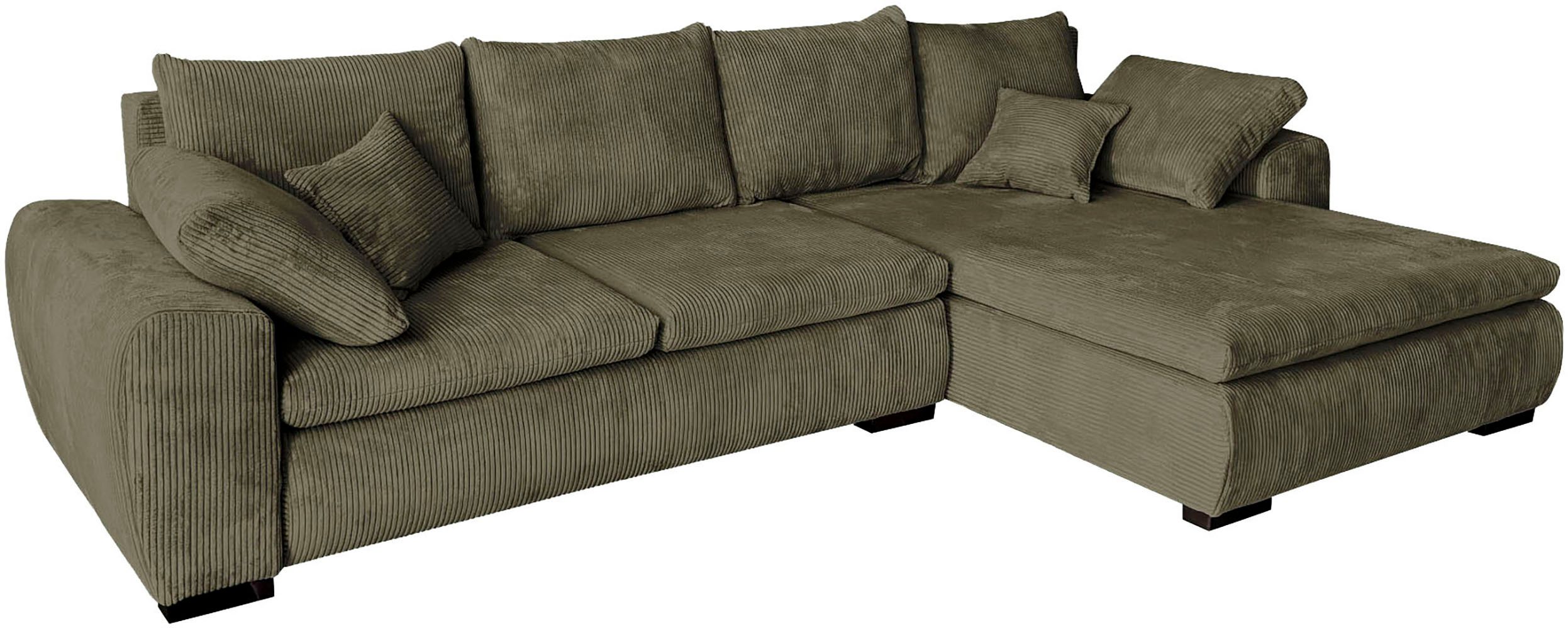 Home affaire Ecksofa Cara Mia L-Form, B: 325 cm - OTTO. Verlässliche Qualität., mit 4 Zierkissen, optional Bettfunktion & Bettkasten