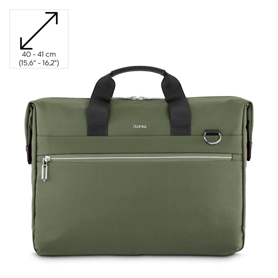 Hama Notebookrucksack Laptoptasche (40 – 41 cm (15,6 – 16,2), wasserabweisend, gepolstert), extralanger Reißverschluss