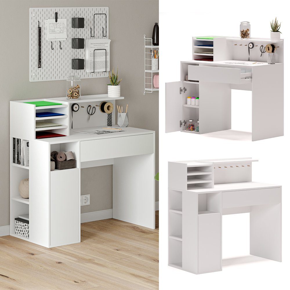 Vicco Schreibtisch, Weiß, 100 x 50 günstig online kaufen
