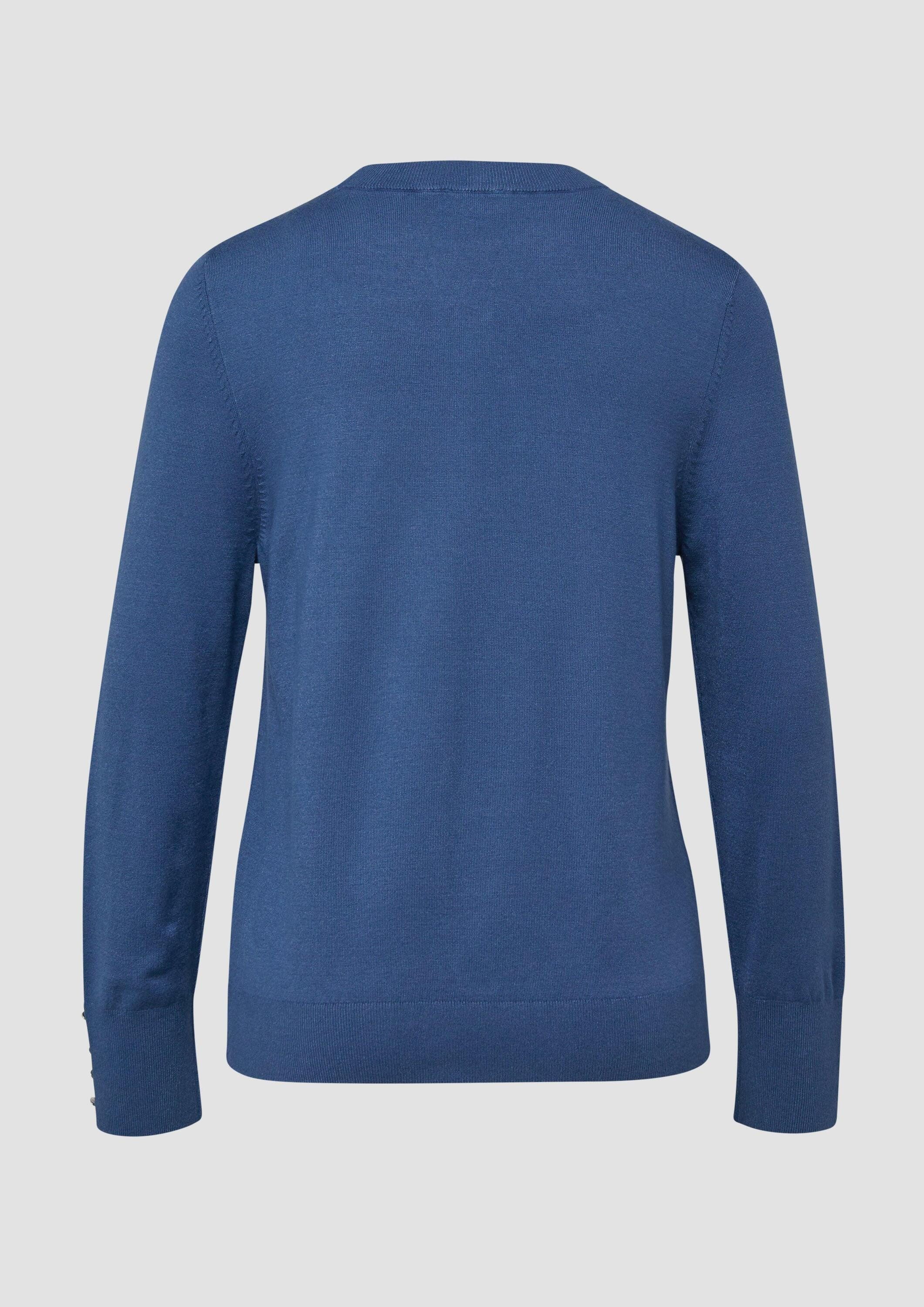 s.Oliver Longpullover Strickpullover Feinstrickpullover aus Viskosemix mit günstig online kaufen