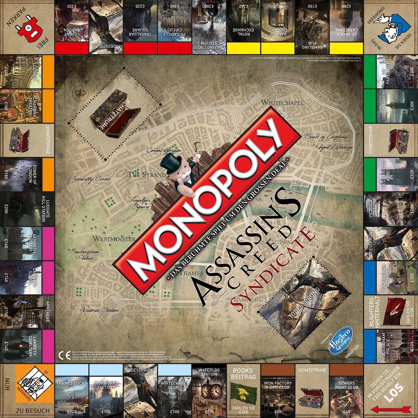 Winning Moves Spiel Monopoly Assassin's Creed Syndicate, Brettspiel