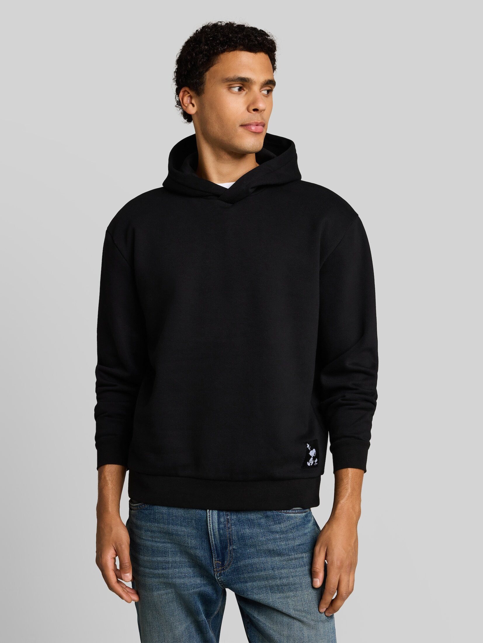 TOM TAILOR Denim Sweatshirt Strick & Sweatshirts Relaxed Fit Hoodie Sweatshirt mit Snoopy-Rückenprint