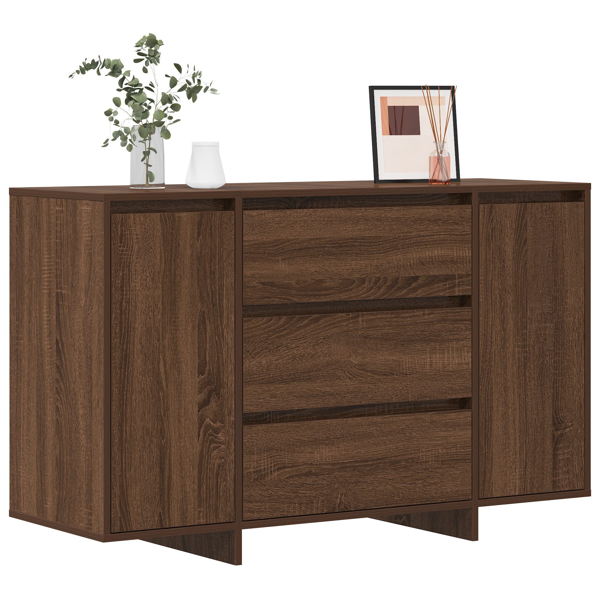 vidaXL Sideboard Sideboard Braun Eiche 120x41x75 günstig online kaufen