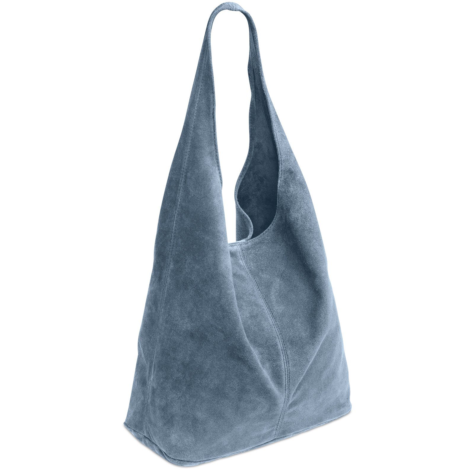 Caspar Schultertasche große Damen Wildleder Tasche Hobo Bag - CLASSIC LINE günstig online kaufen