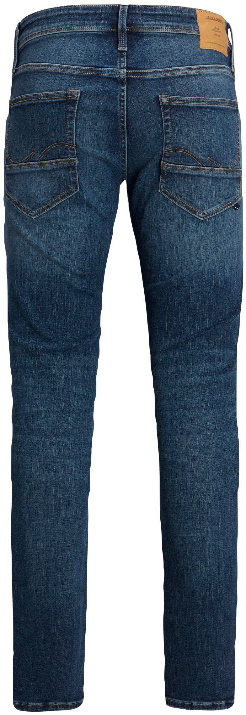 Jack & Jones Slim-fit-Jeans JJIGLENN – Slim-Fit-Jeans mit niedriger Leibhöhe Used, modisch, slim fit, Denim/Jeans – Bild 5 von 5