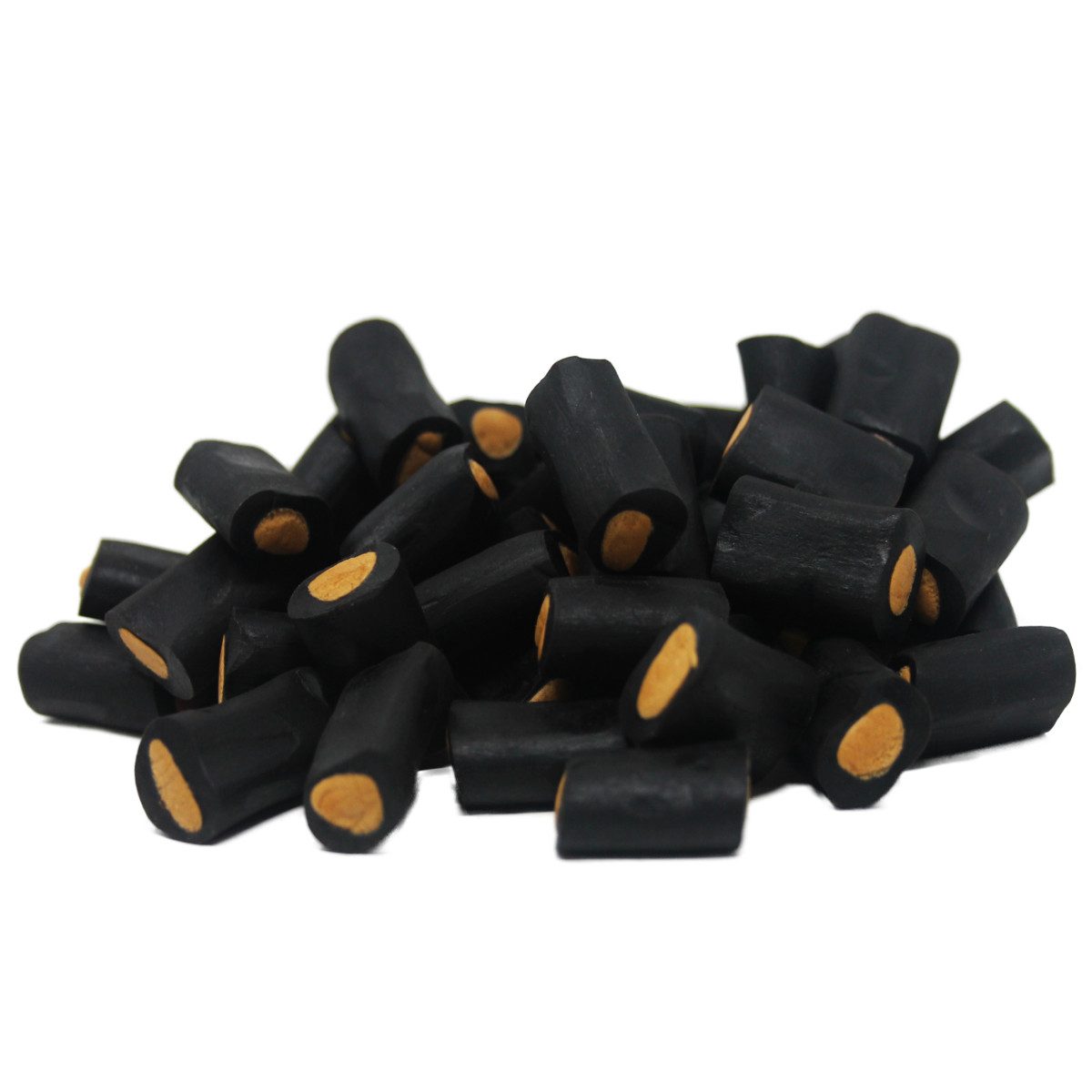 Fruchtgummi Bären & Co. Süßigkeit, Lakritzstücke Salmiak Rocks mit Salmiak Konfekt Füllung 175g
