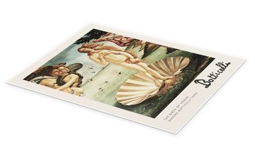 Posterlounge Poster Sandro Botticelli, The Birth of Venus, Wohnzimmer Malerei