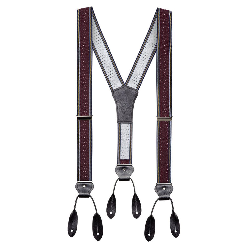 Stars & Stripes Hosenträger Old Style Western Hosenträger mit Lederlaschen günstig online kaufen