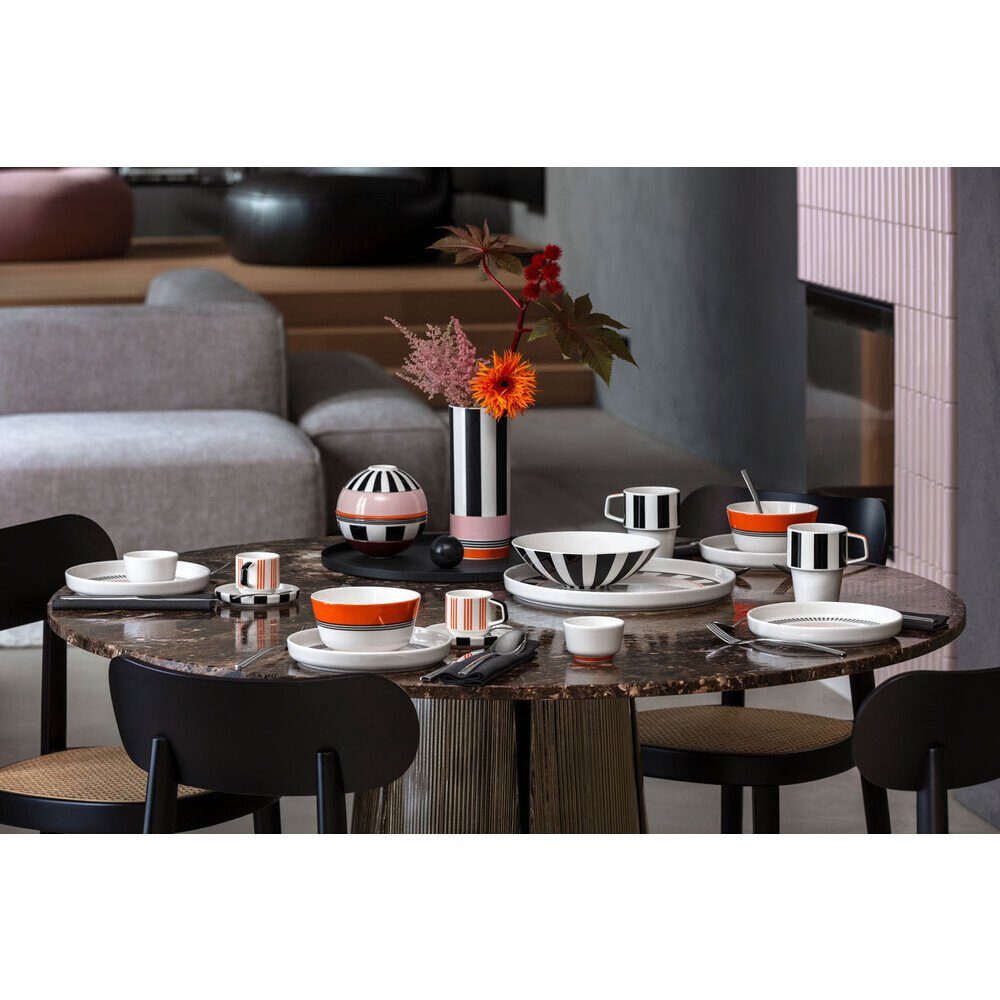Villeroy & Boch Becher Henkelbecher 0,32 l Memphis Collection, 1-tlg., Premium Porcelain, Henkelbecher, Kaffeebecher, Tasse, 320 ml, Made in Germany, weiß – Bild 3 von 3